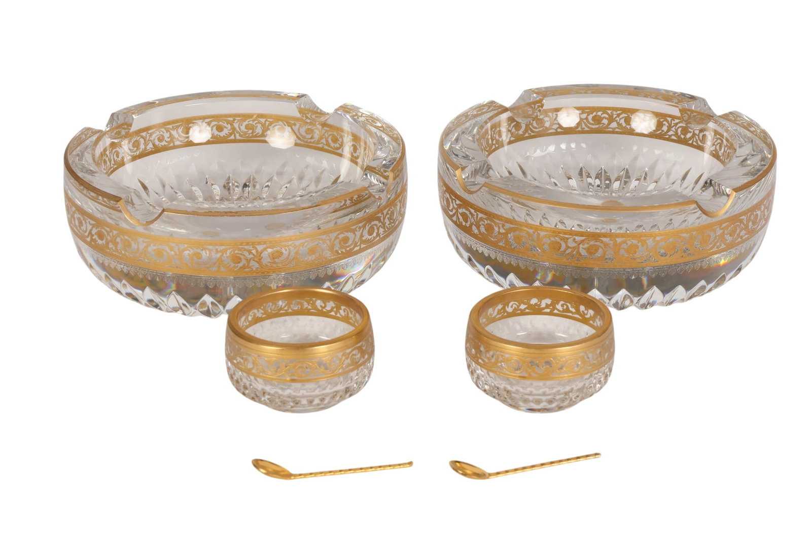 St Louis Thistle Continental Ashtray Salt Cellars (1 of 4)