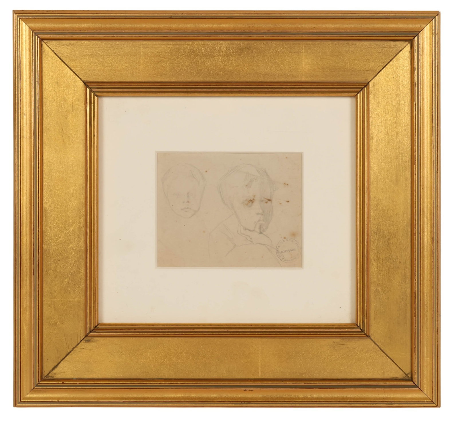 Eugene Anatole Carriere 1849-1906 Faces Drawing (1 of 7)