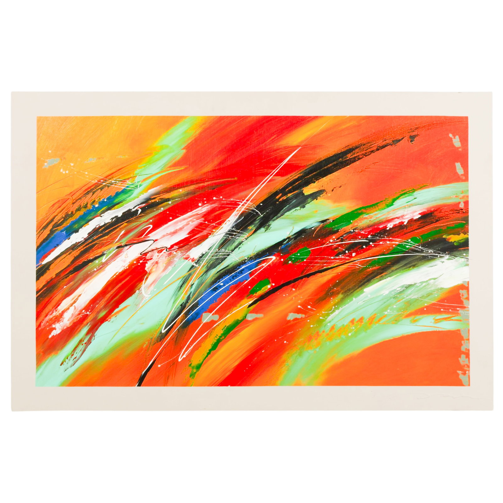 Leon F Ruiz 20/21C Modern Abstract Colors Painting (1 of 8)