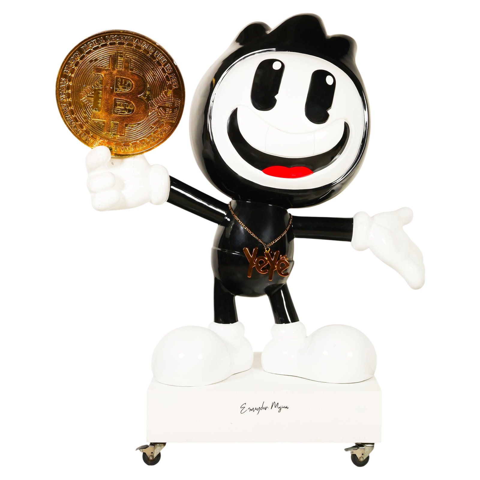 Esneyder Mojica (b.1975) "Yeye" Bit Coin Sculpture (1 of 5)