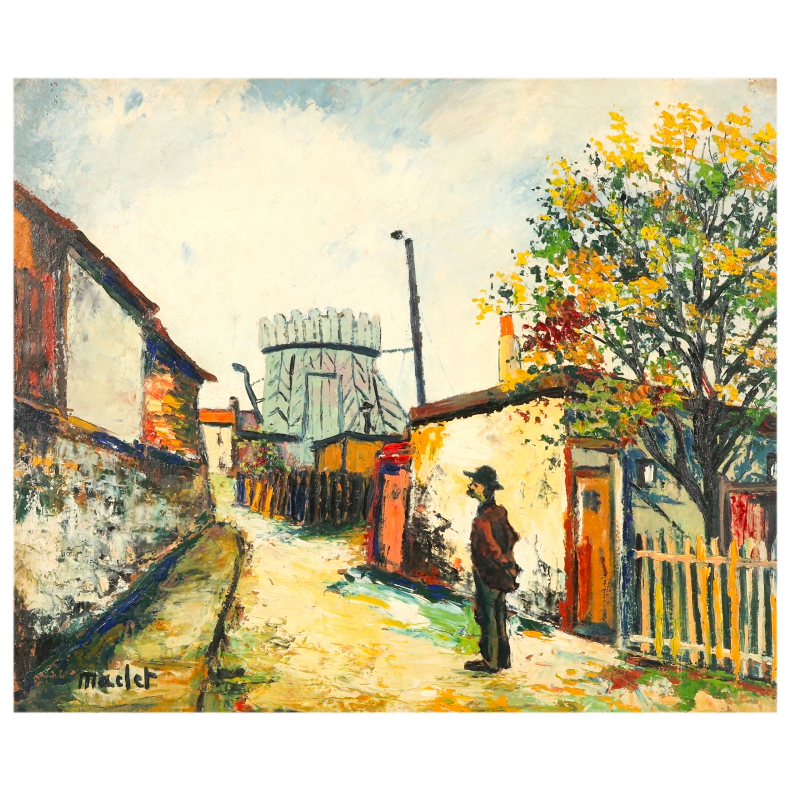 Elisee Maclet 1881-1962 Figural Street Painting (1 of 7)