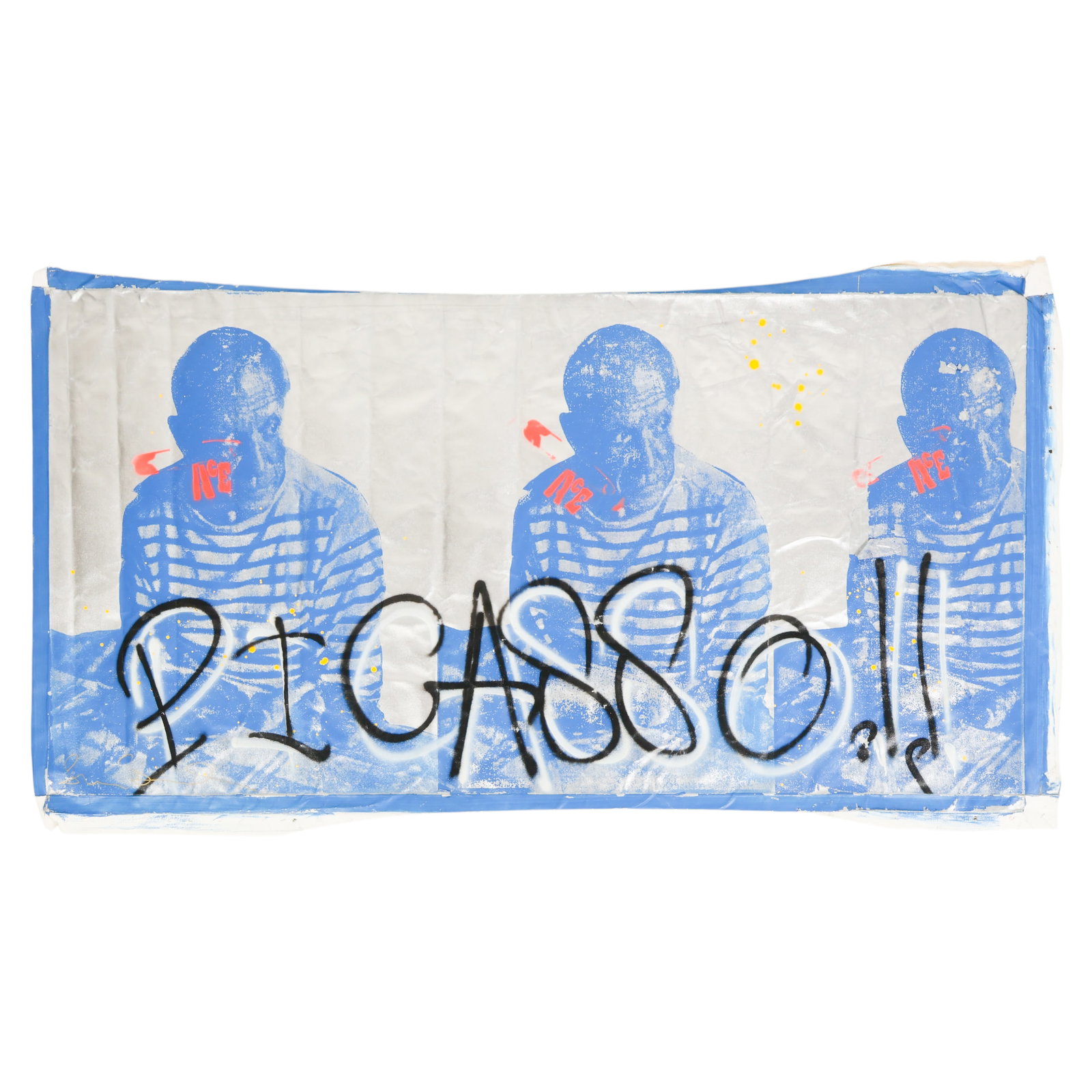 Shane Bowden b1974 Three Picassos Pop Art Painting (1 of 5)