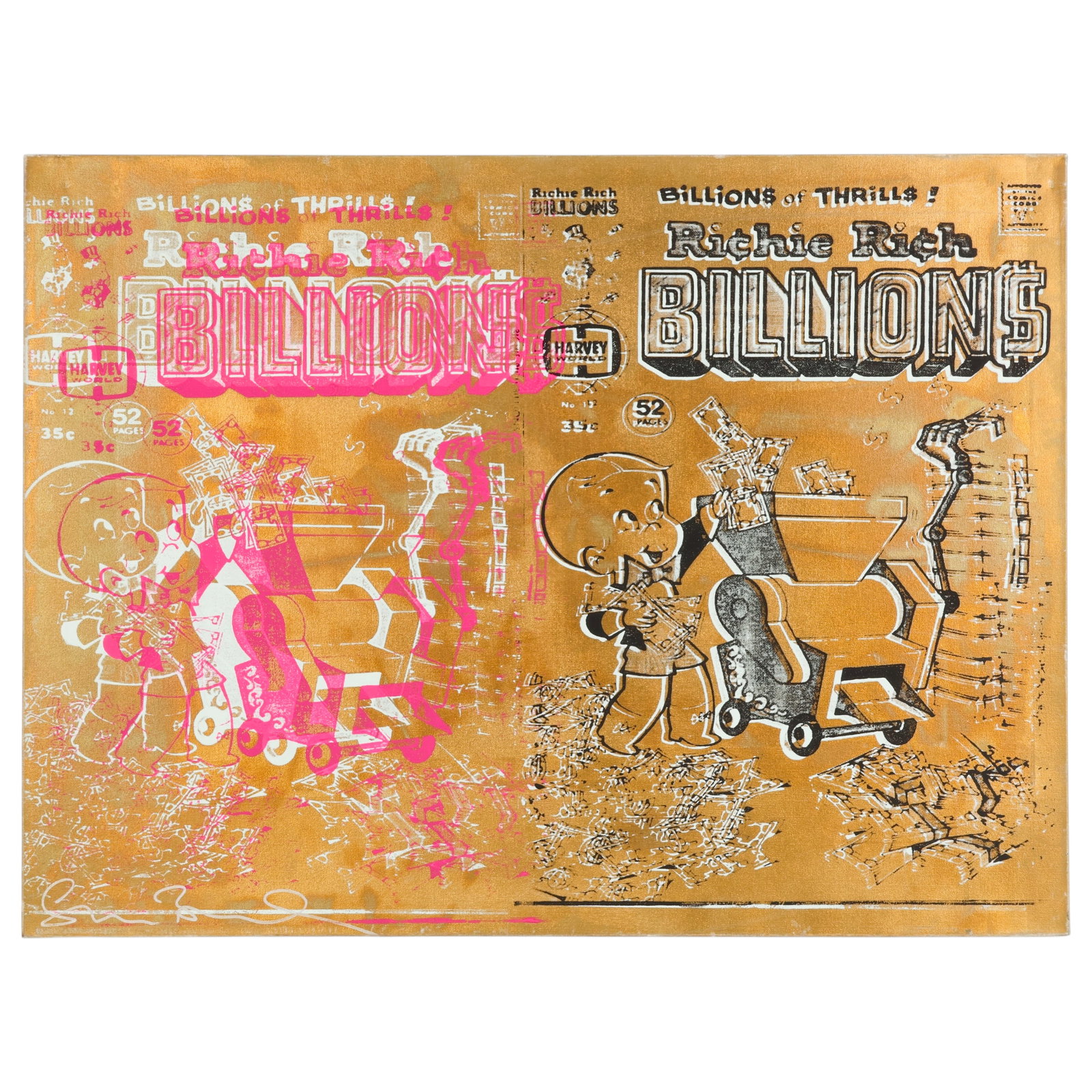 Shane Bowden b.1974 Richie Rich Pop Art Painting (1 of 7)