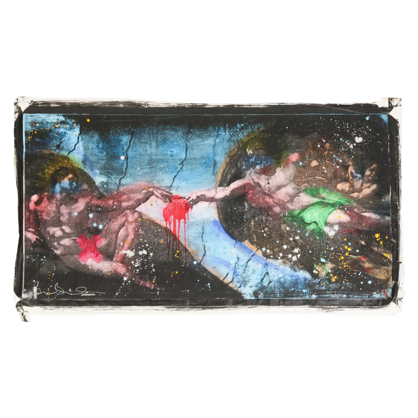 Shane Bowden b1974 Creation of Adam Scene Painting (1 of 5)