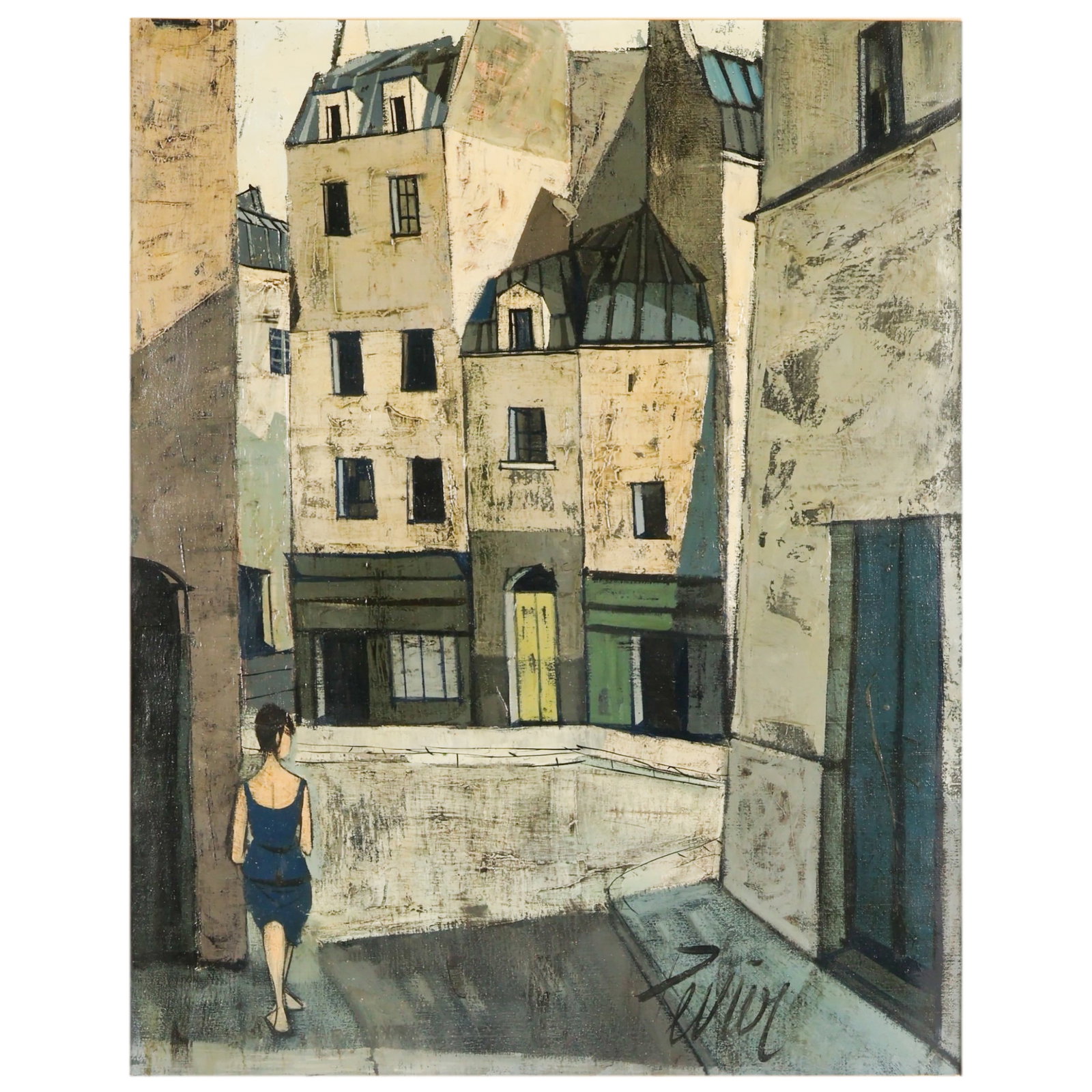 Charles Levier 1920-2003 Parisian Street Painting (1 of 8)