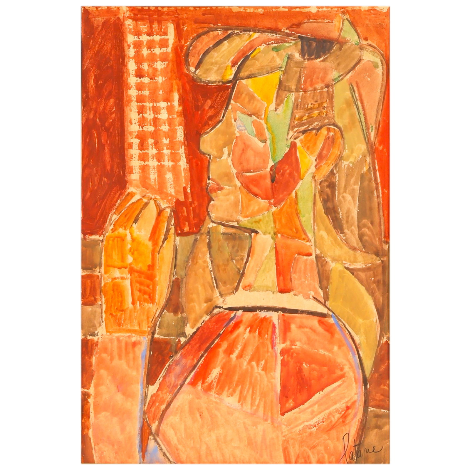Louis Robert Latapie 1891-1972 Cubist Oil Painting (1 of 7)