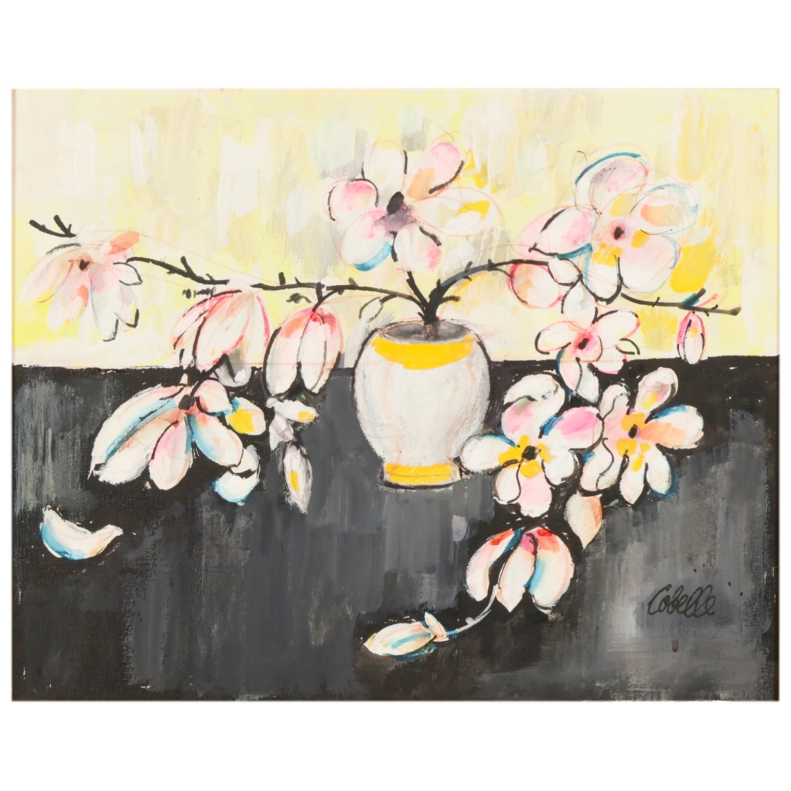 Charles Cobelle 1902-1998 Dogwood Flower Painting (1 of 7)
