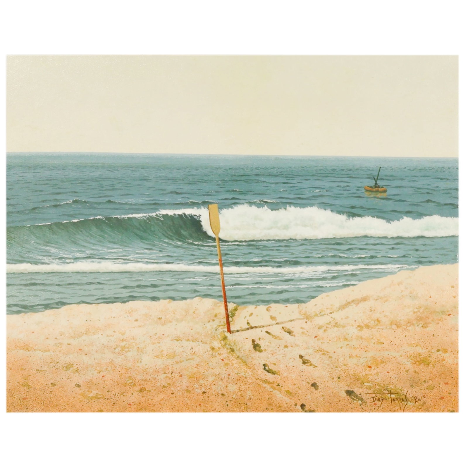 Diego Torres b.1971 Coastal Beach Scene Painting (1 of 7)