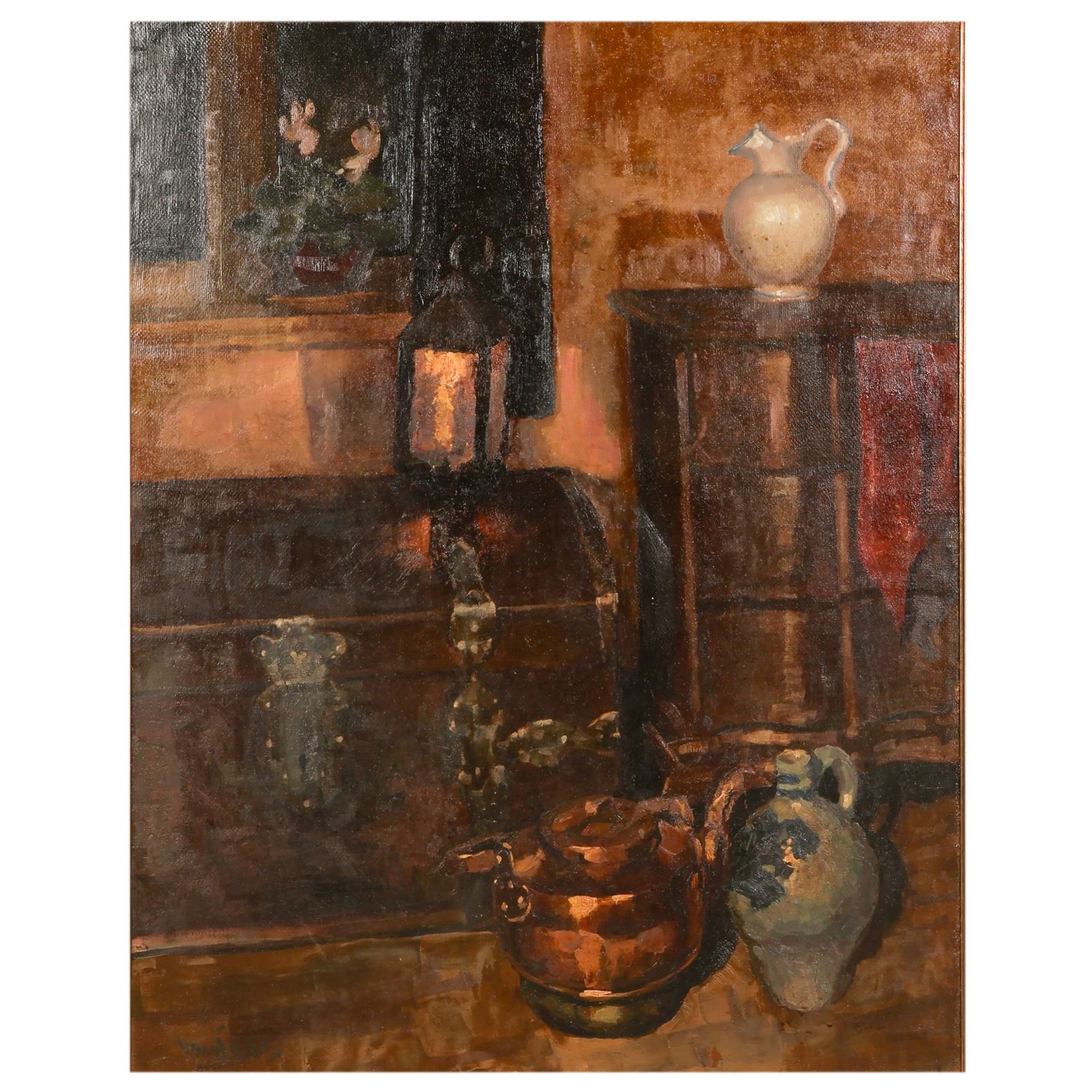 Mogens Vantore 1895-1977 Still Life Room Painting (1 of 7)