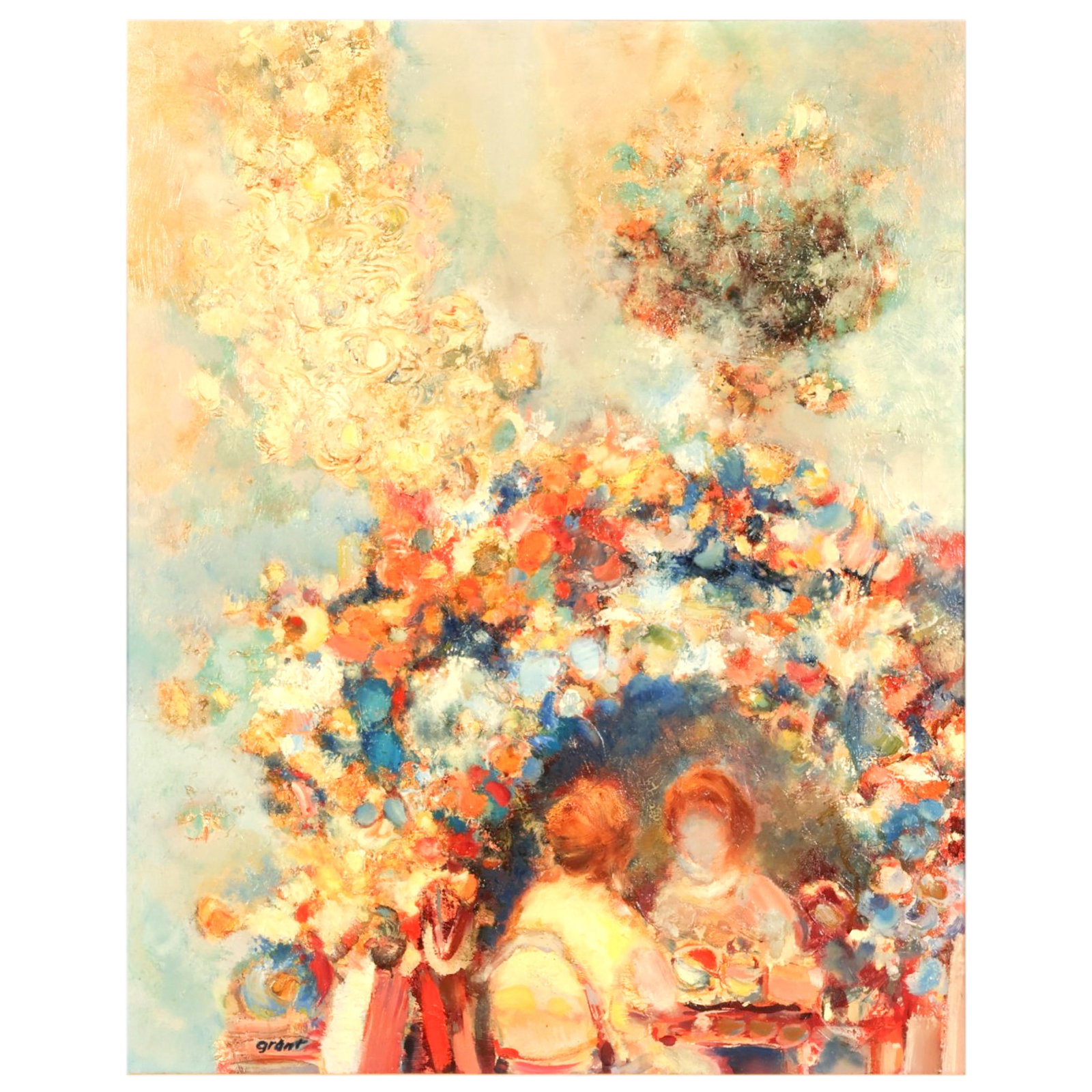 Zdenek Grant 20C. The Pergola Figural Oil Painting (1 of 8)