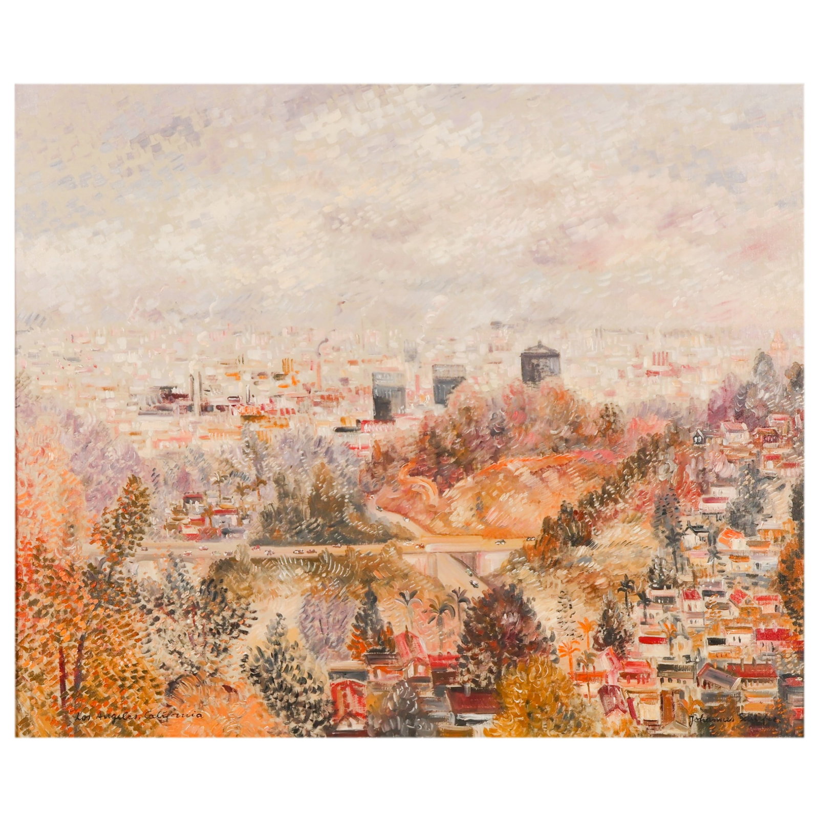 Johannes Schiefer 1896-1979 Los Angeles Painting (1 of 7)
