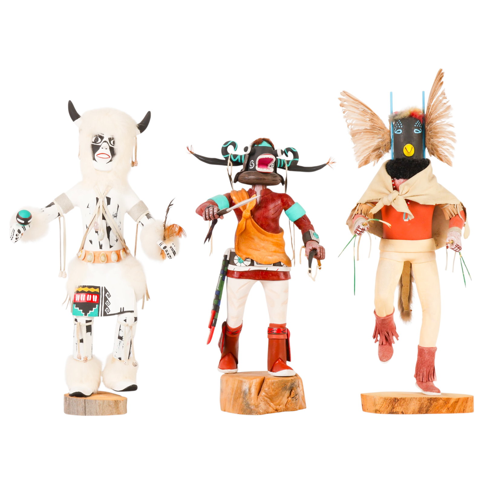 Native American Carved Wood Hopi Kachina Doll LOT (1 of 7)