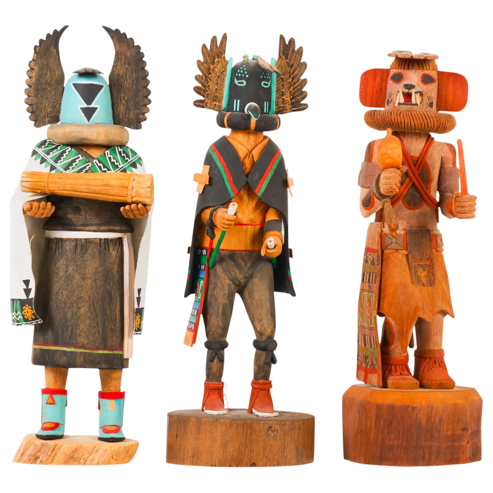 Native American Hopi Wood Carved Kachina Doll LOT (1 of 7)