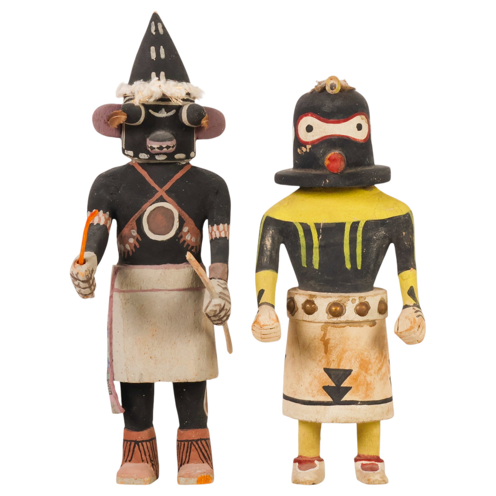 Native American 1940's Hopi Kachina Dolls 2pc LOT (1 of 7)