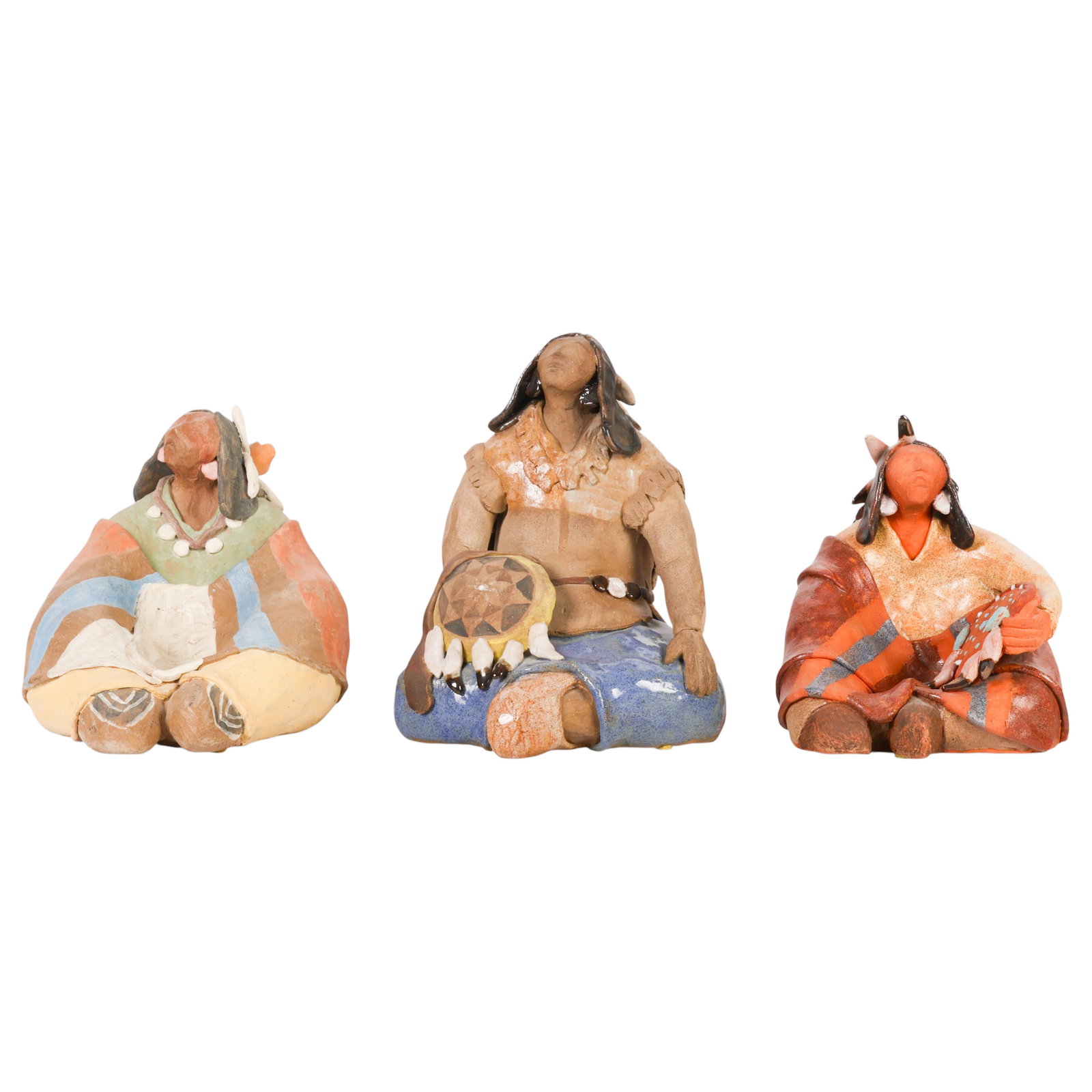 Mark Snowden 20C Native Pueblo Style Sculpture LOT (1 of 7)