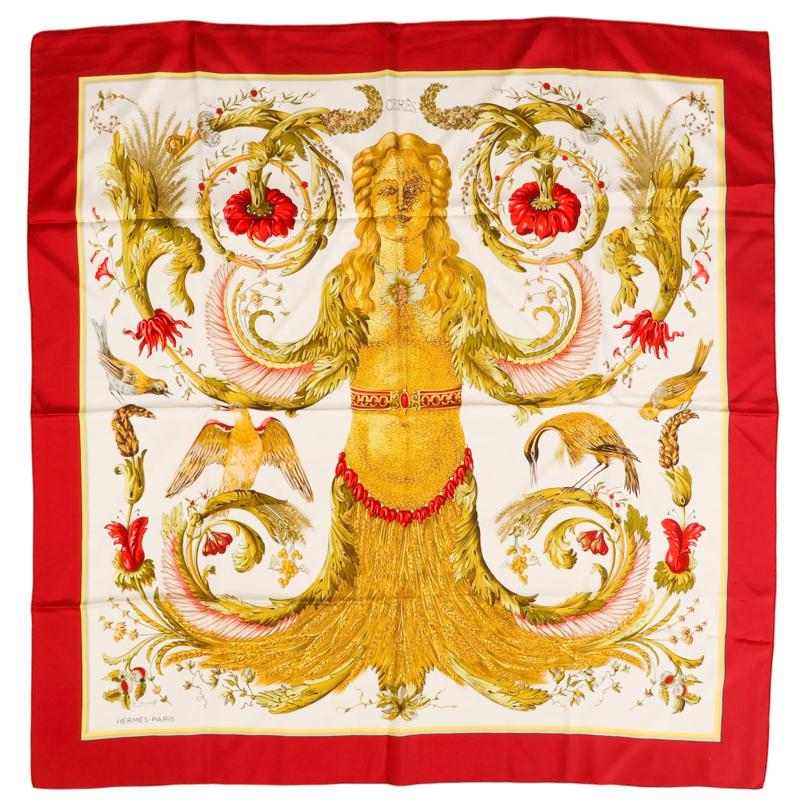 Hermes Paris Vintage French Ceres 90cm Silk Scarf (1 of 6)