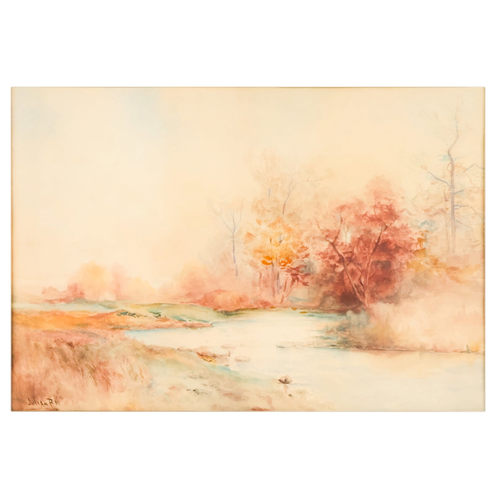 Julian Walbridge 1850-1903 Fall Landscape Painting (1 of 8)