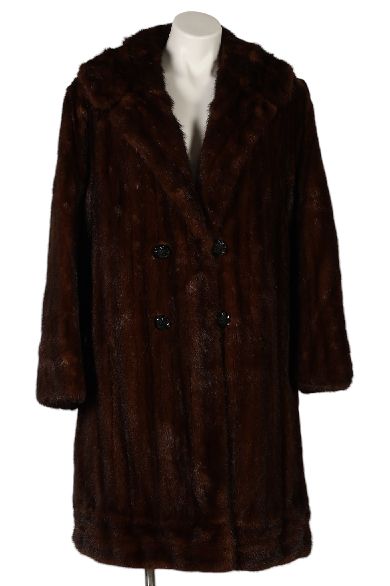 Vintage Stanely Furs Denver Brown Ladies Mink Coat (1 of 6)