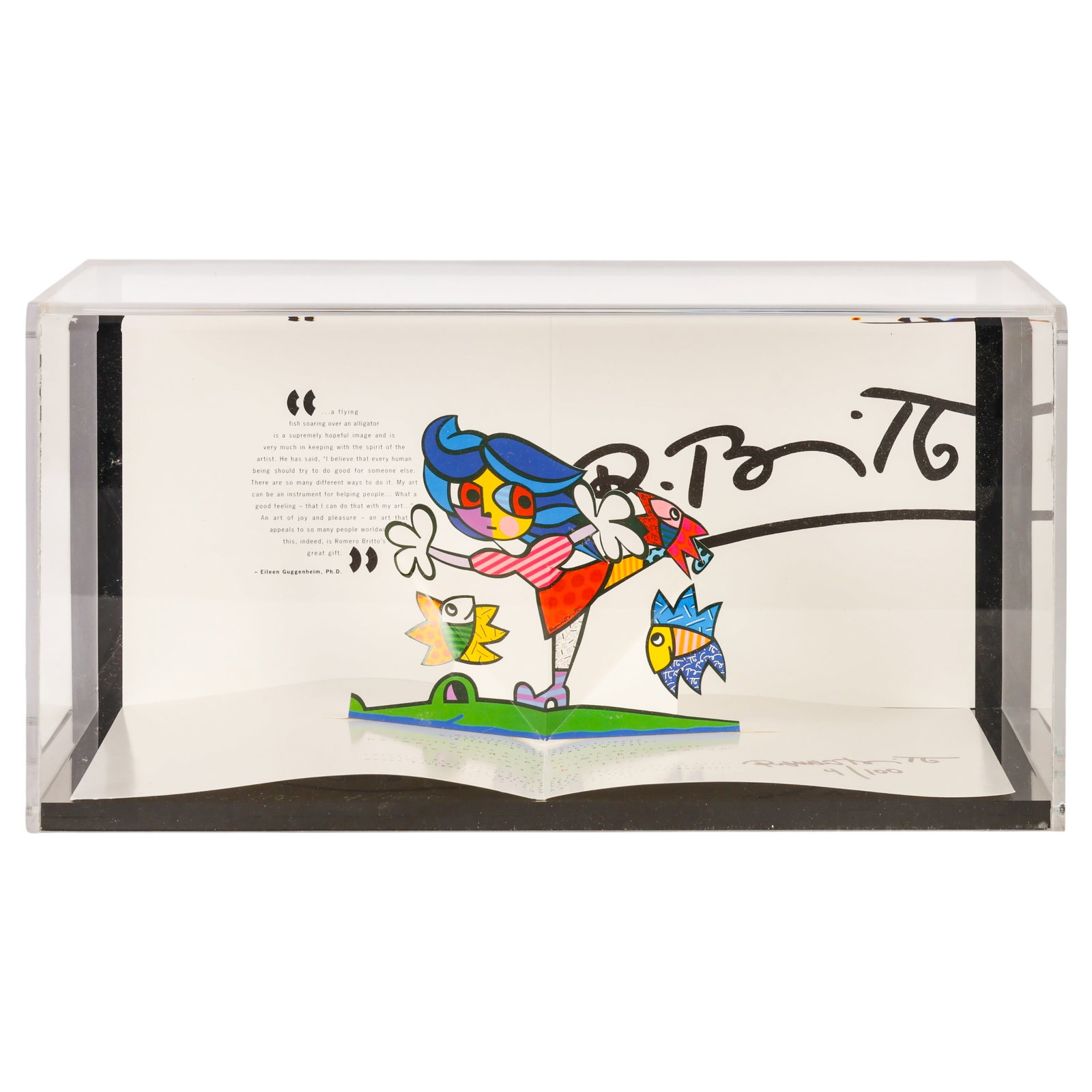 Britto Flying Fish Mickey Mickey Mouse SIGNED Book (1 of 7)