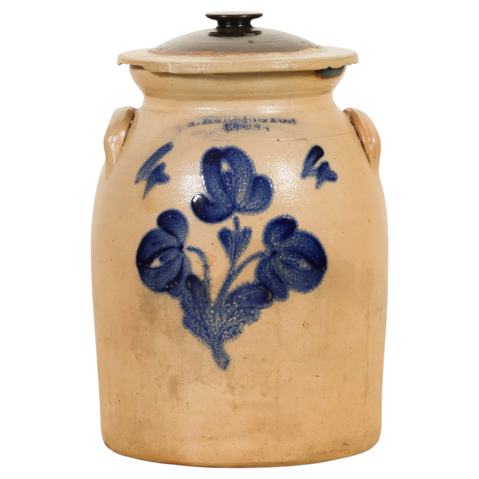 A.Harrington & Son Lyon Stoneware Crock with Lid (1 of 8)