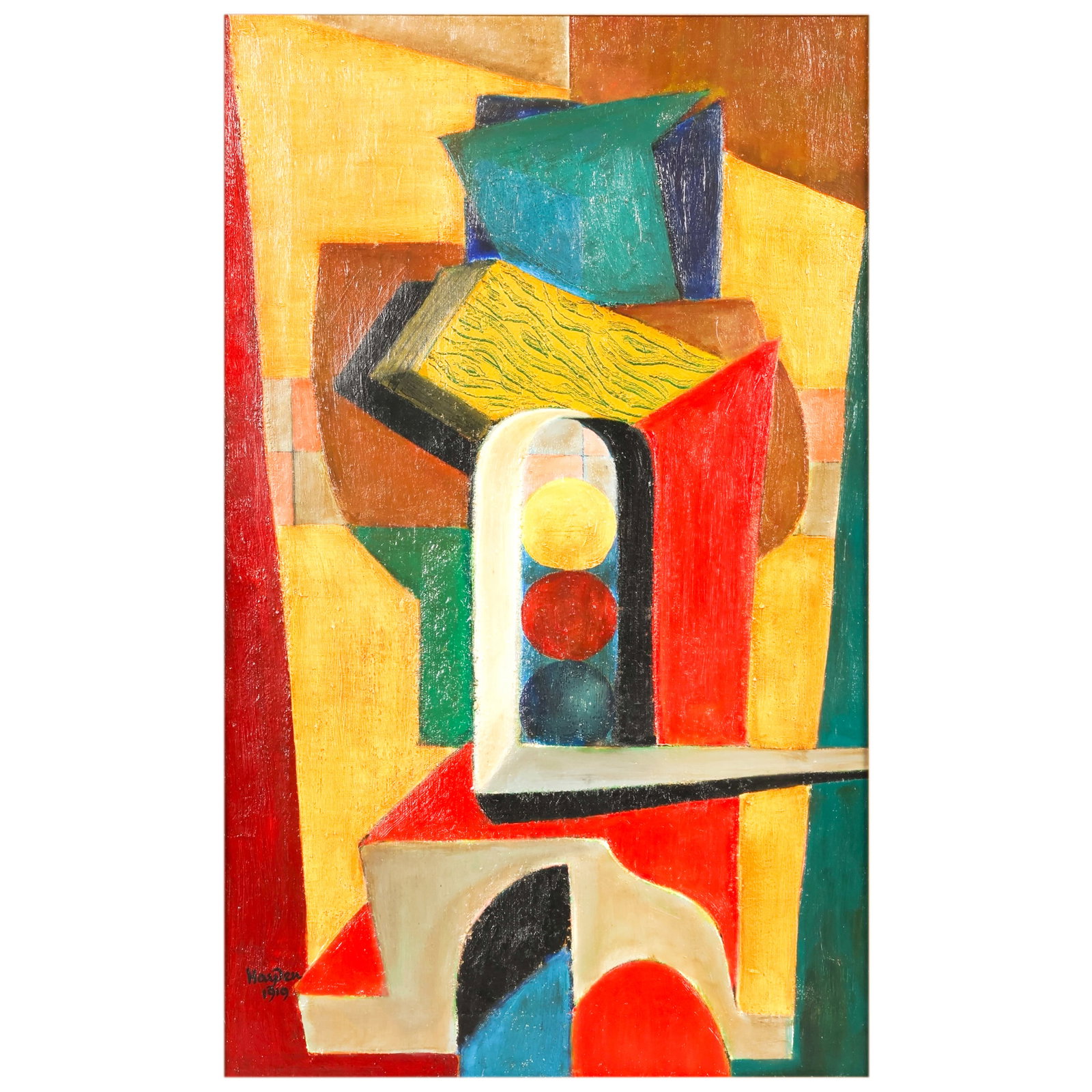 Cubist Still Life Oil Painting After Henri Hayden (1 of 7)