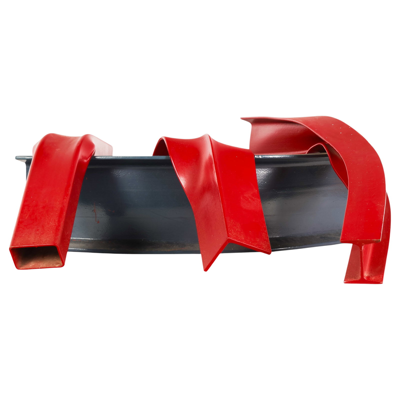 David Stromeyer b.1946 Red Abstract Iron Sculpture (1 of 7)
