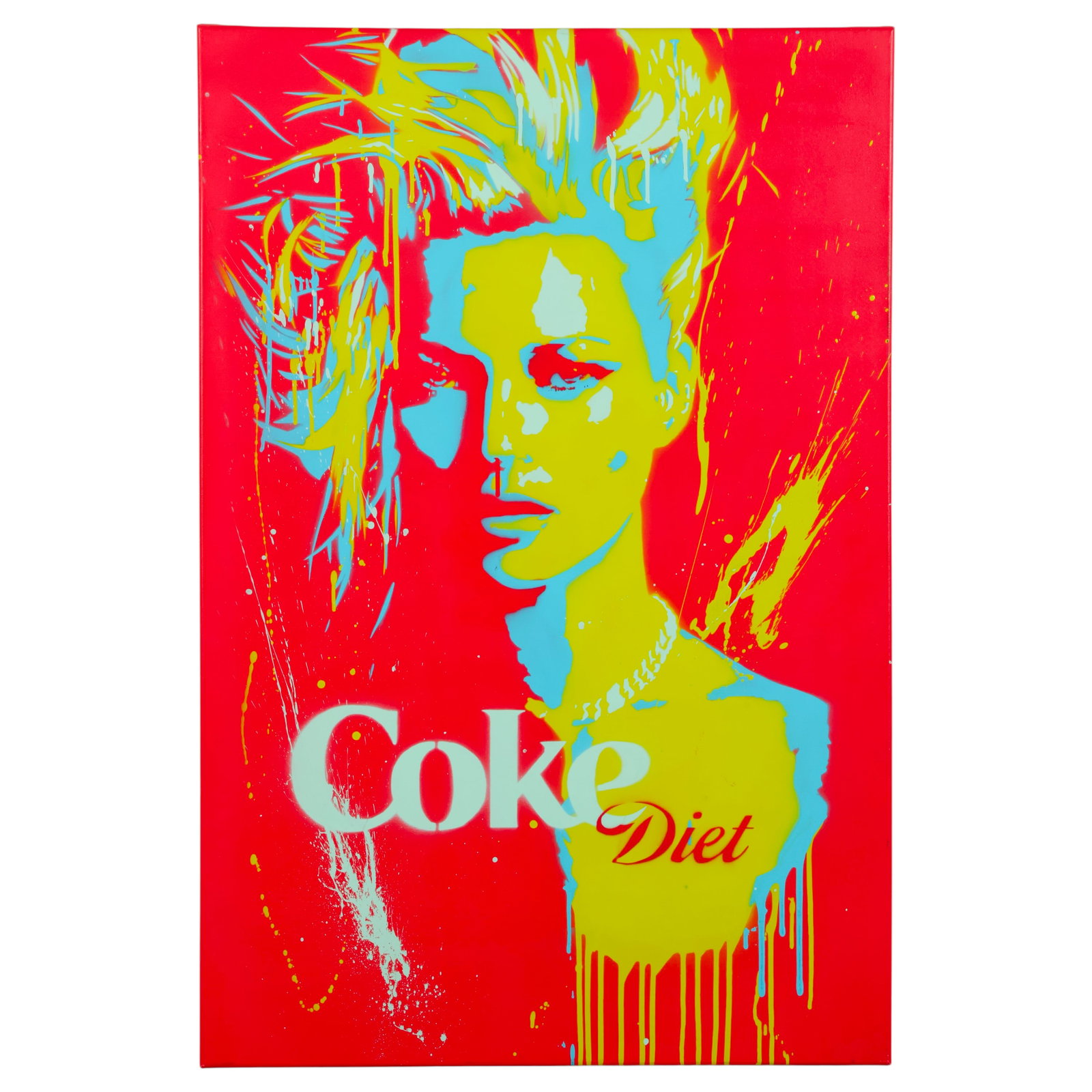 Luc Waring b1960 Diet Coke Modern Pop Art Painting (1 of 6)