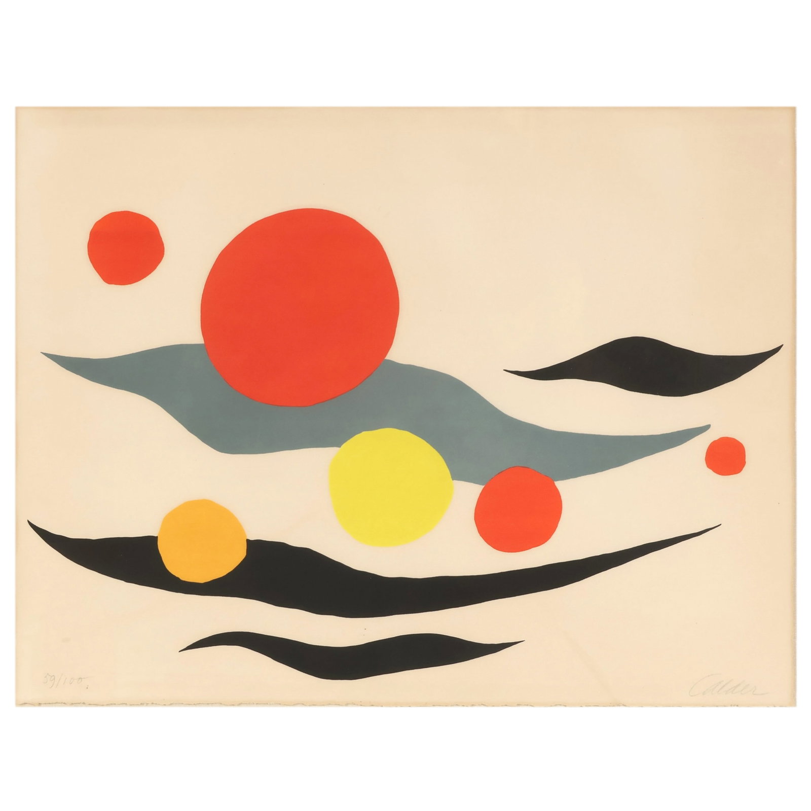 Alexander Calder 1898-1976 Abstract Litho SIGNED (1 of 7)