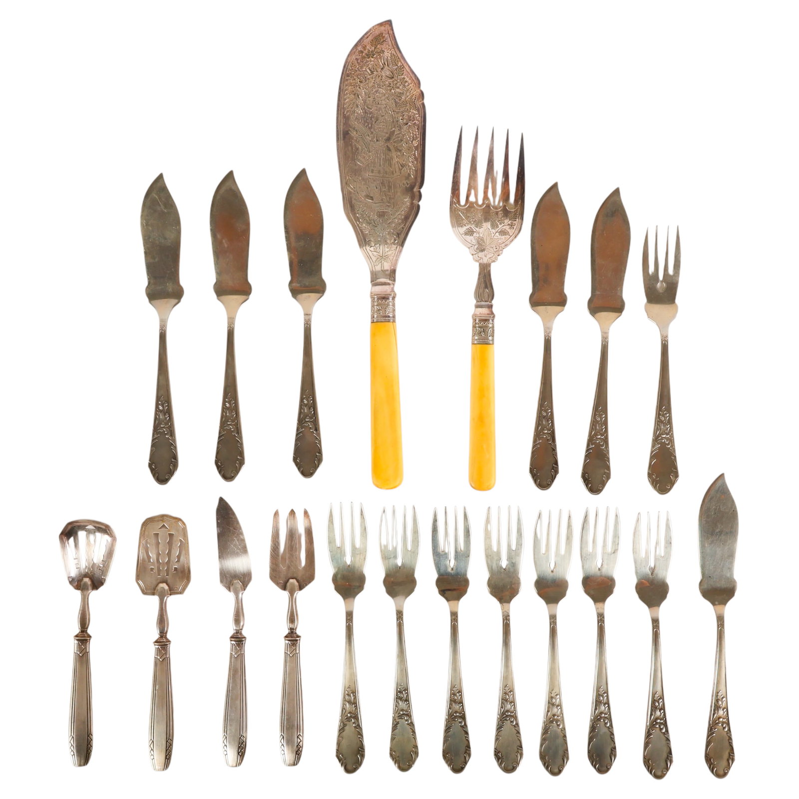 800 Silver & Silverplate Serving Article SETS 20pc - 3