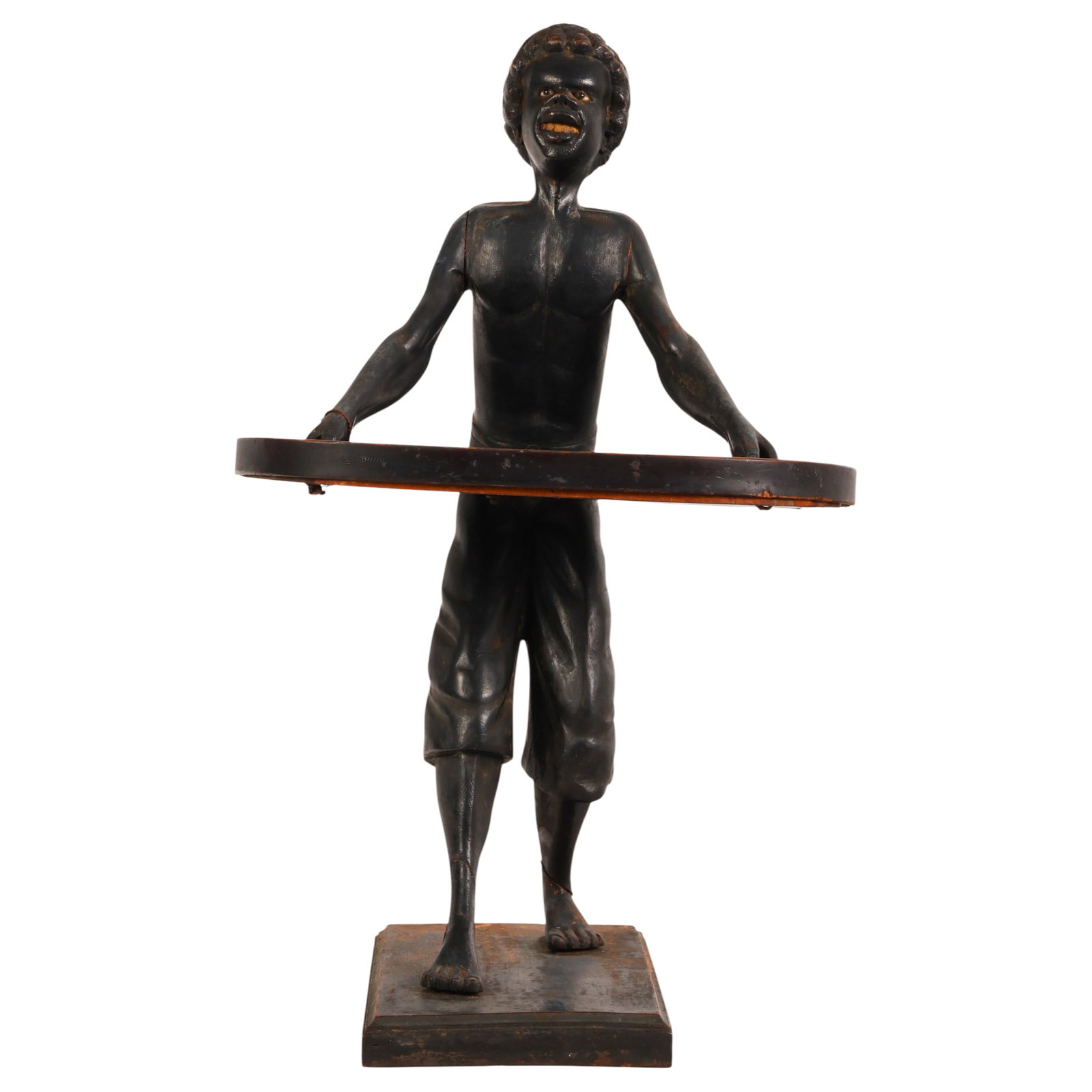 Antique Figural Tabletop Blackamoor Display Stand (1 of 6)