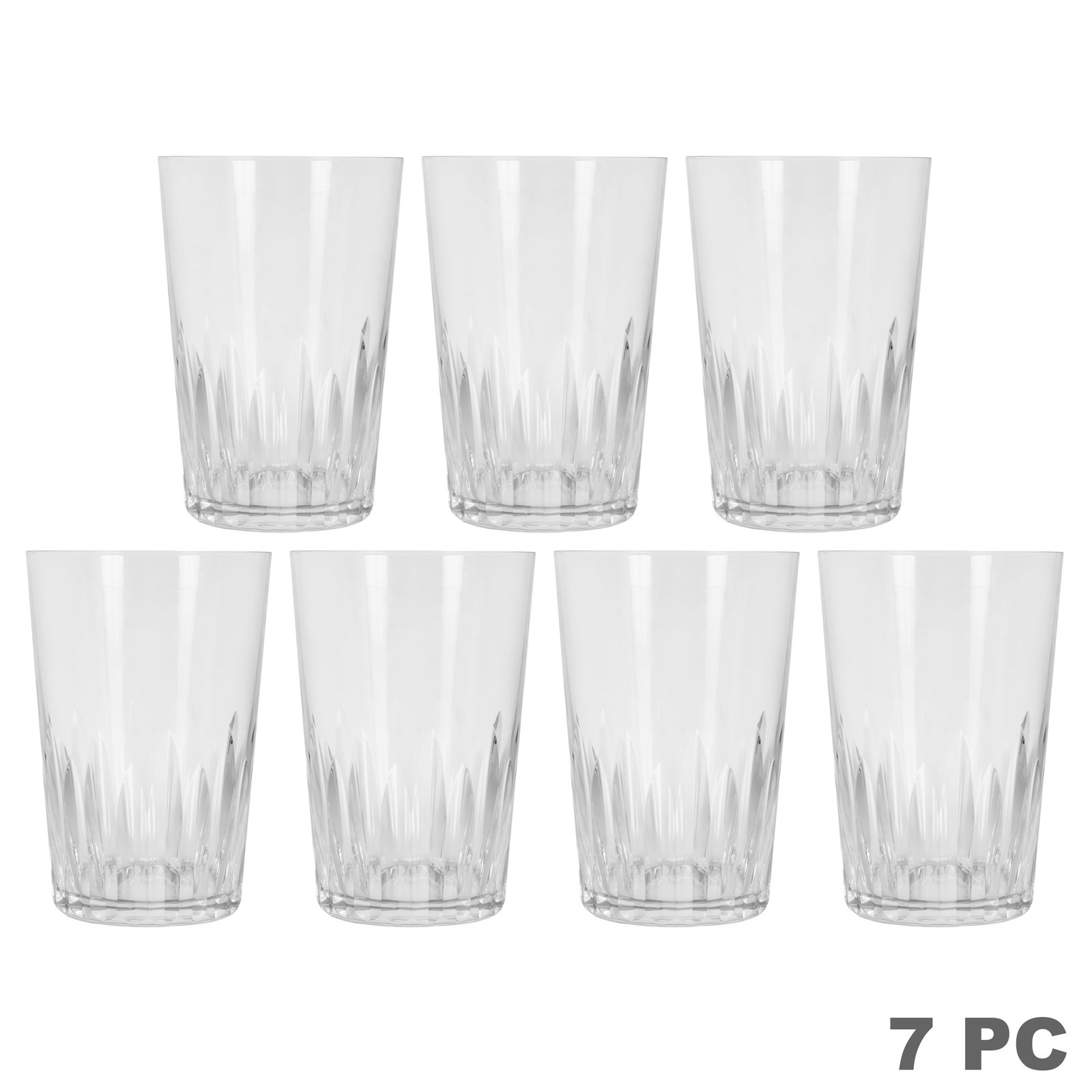 Baccarat French Crystal Etched Tumbler Glasses SET (1 of 8)
