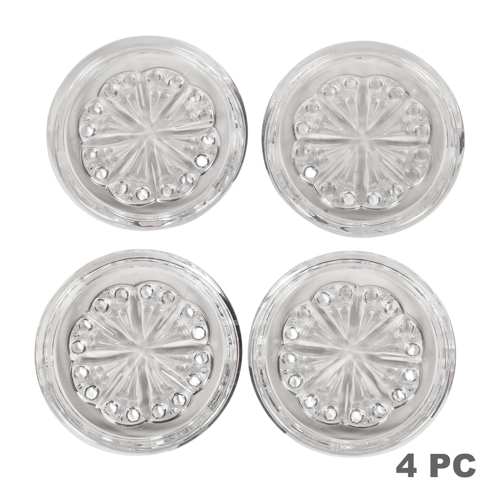 Baccarat Crystal Rosace Wine Coaster 4pc w/ BOXES (1 of 7)