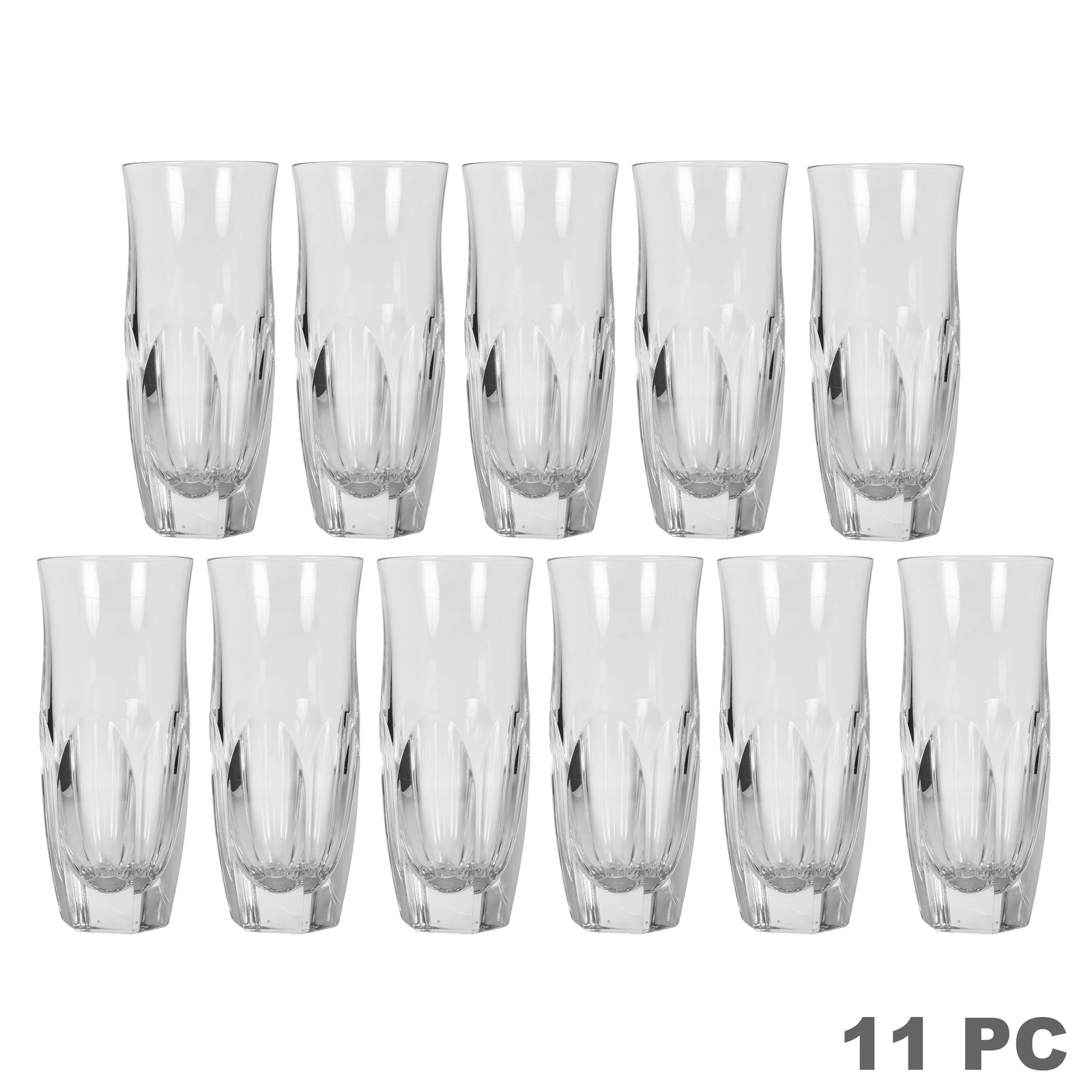 French Crystal Highball Tumbler Glasses 7pc. SET (1 of 6)