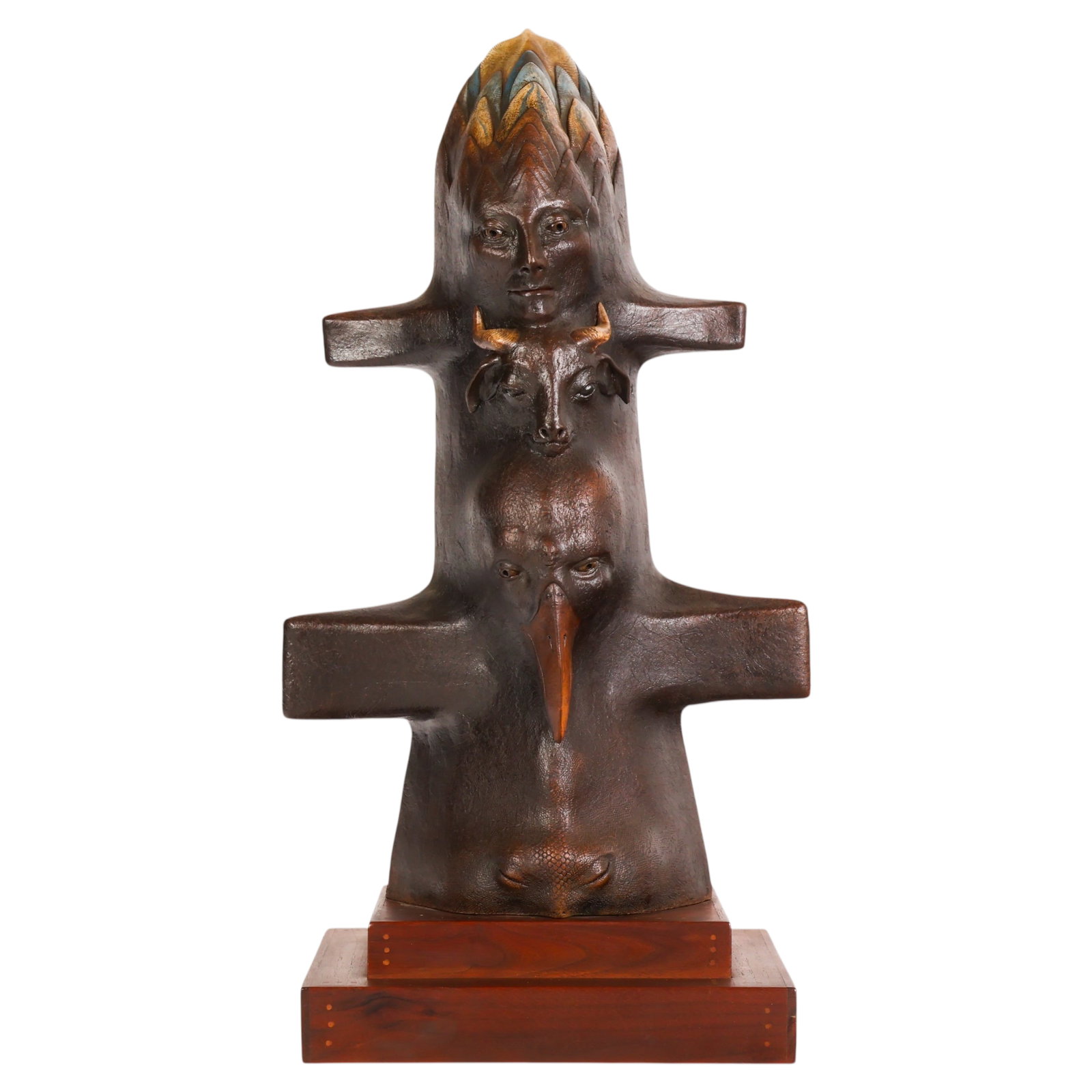 Gary Spinosa b.1947 Spirit Totem Bronze Sculpture (1 of 7)
