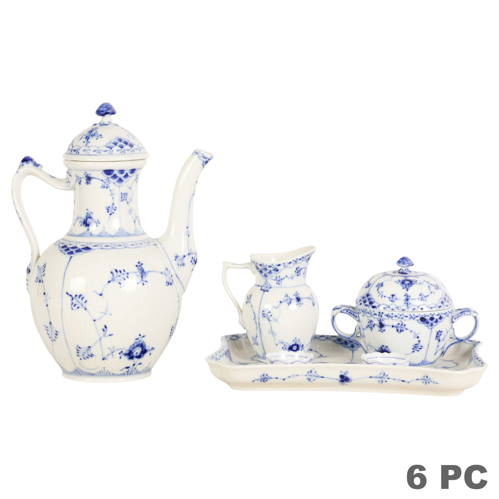 Royal Copenhagen "Blue Fluted" Porcelain 6pc SET (1 of 7)