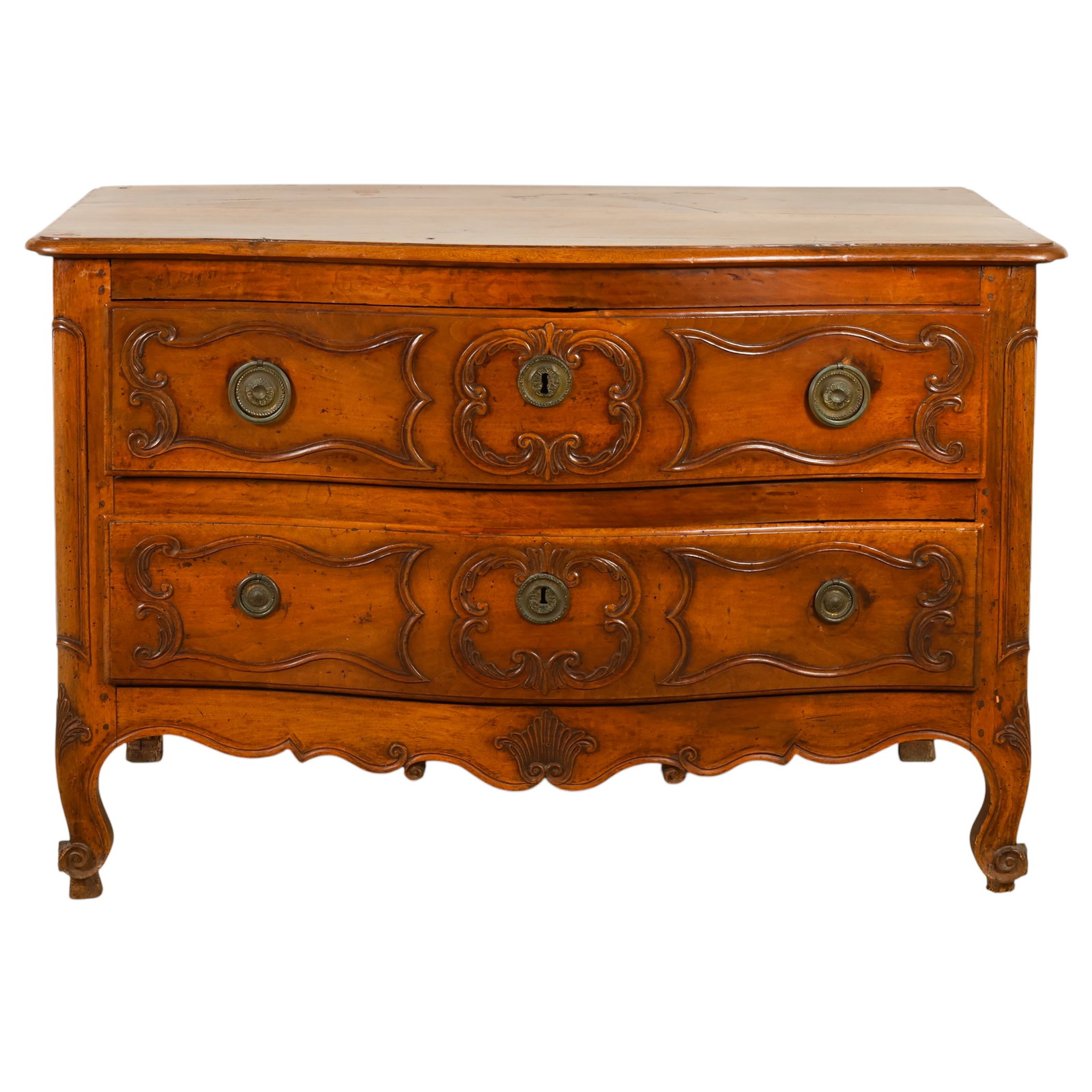 Antique French Provincial Style Two Drawer Commode (1 of 7)