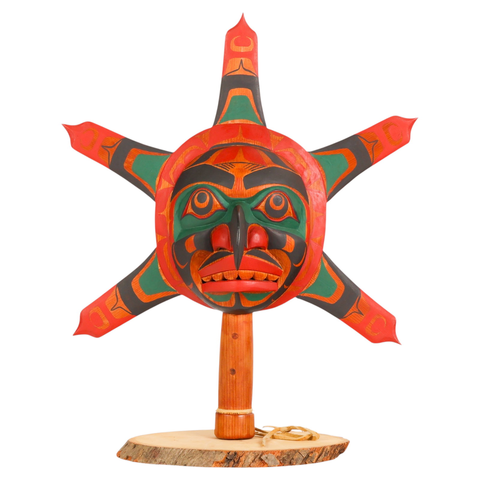 Pacific Northwest Coast Tribe Carved Wooden Rattle (1 of 6)