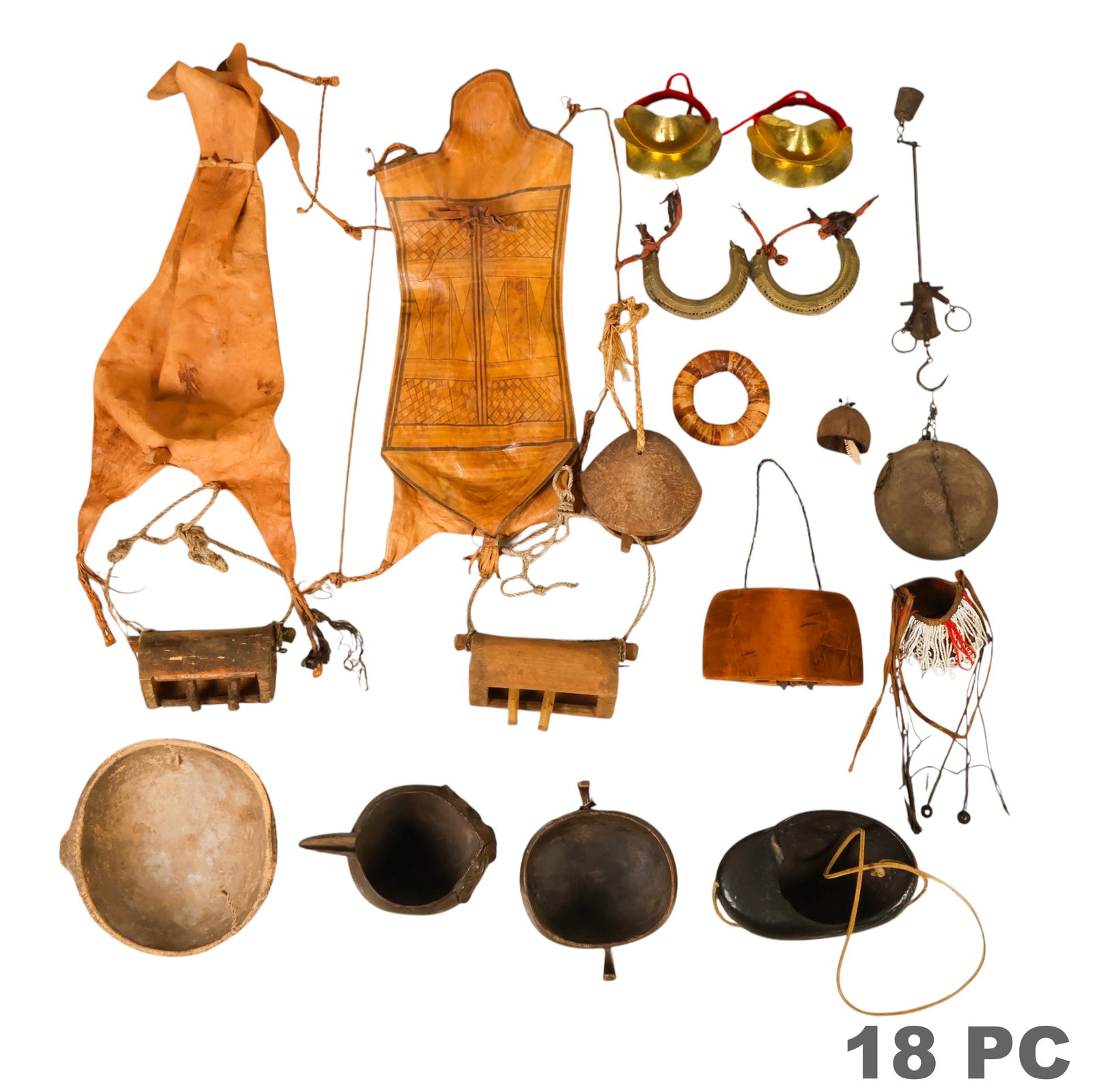 African Ethnographic Tribal Accessories 18pc LOT (1 of 7)