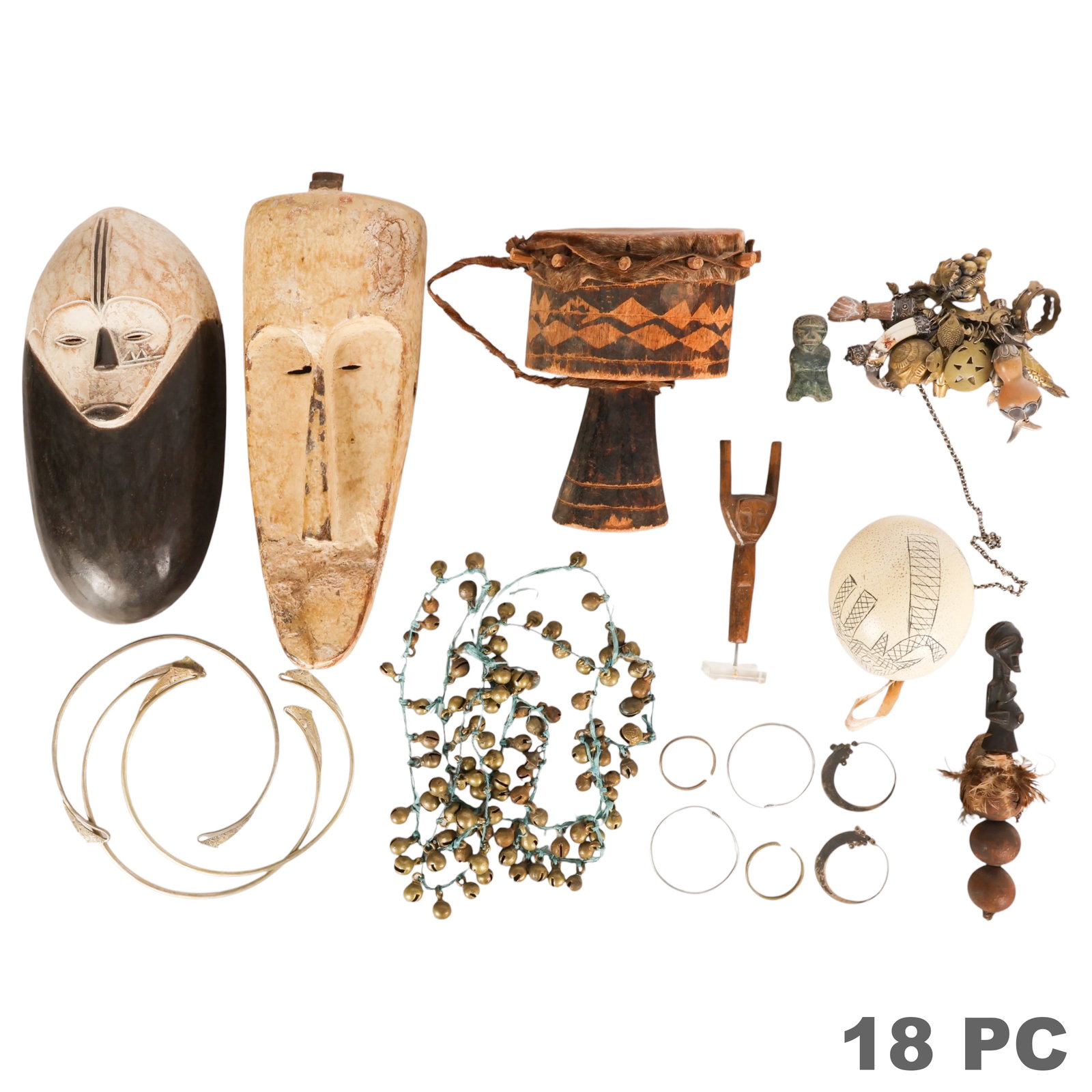 African Ethnographic Tribal Ceremonial Objects LOT (1 of 6)