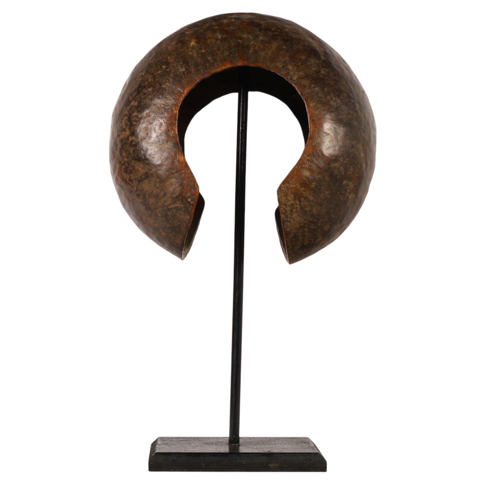 Congo Copper Anklet Ethnographic Jewelry on Stand (1 of 7)