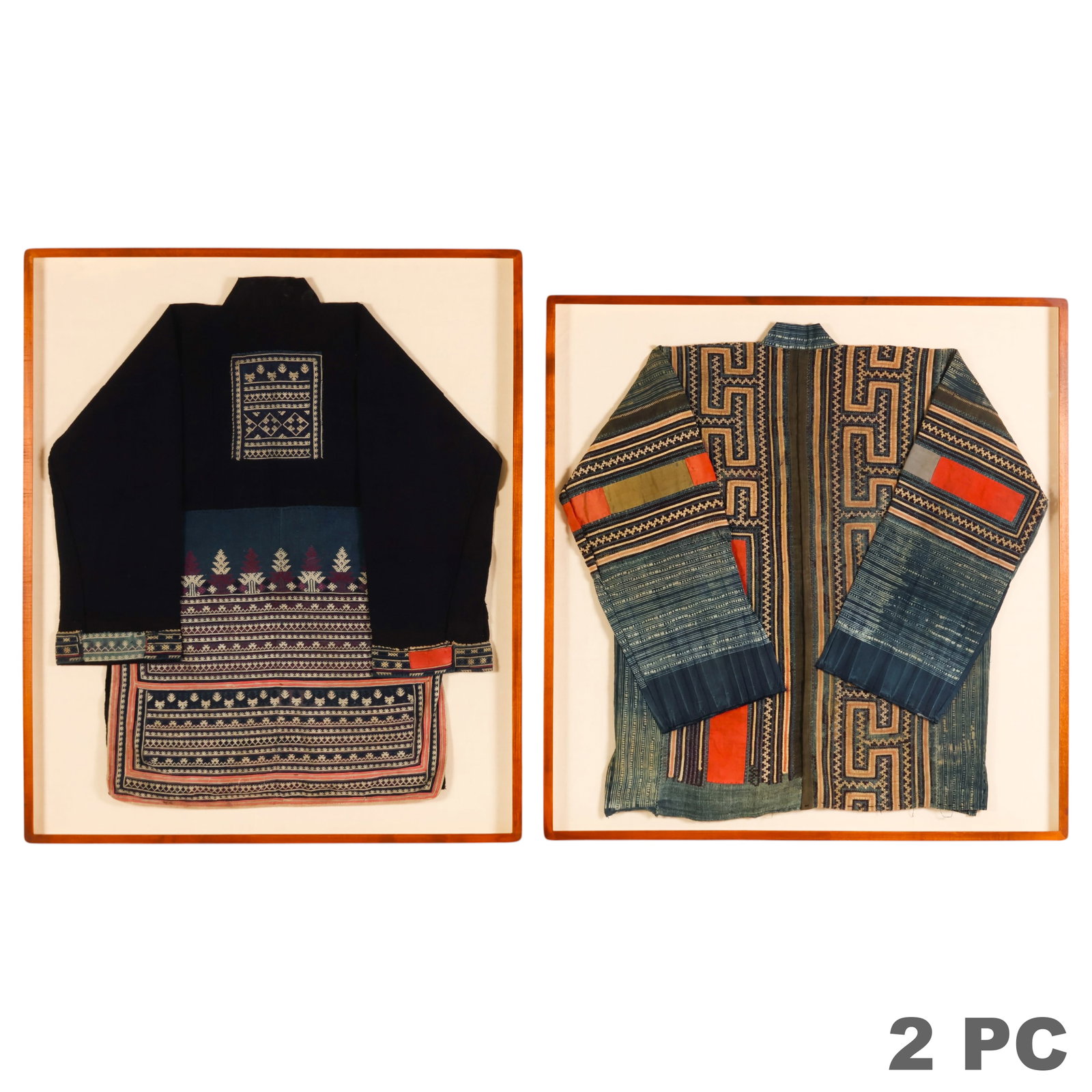 Antique Southeastern Asian Tunic Textile Tops LOT (1 of 6)