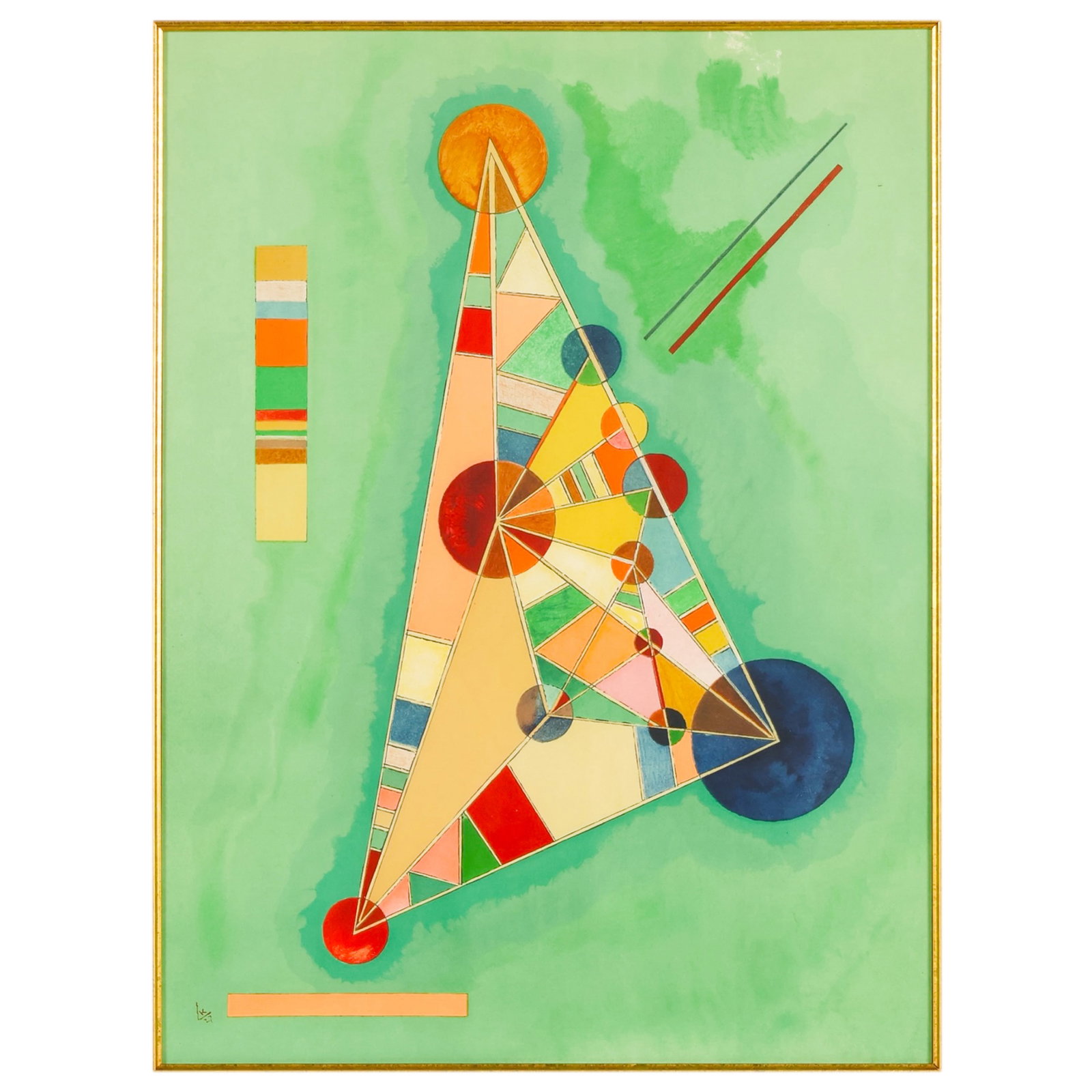 Geometric Triangle Print after Kandinsky 1886-1944 (1 of 7)