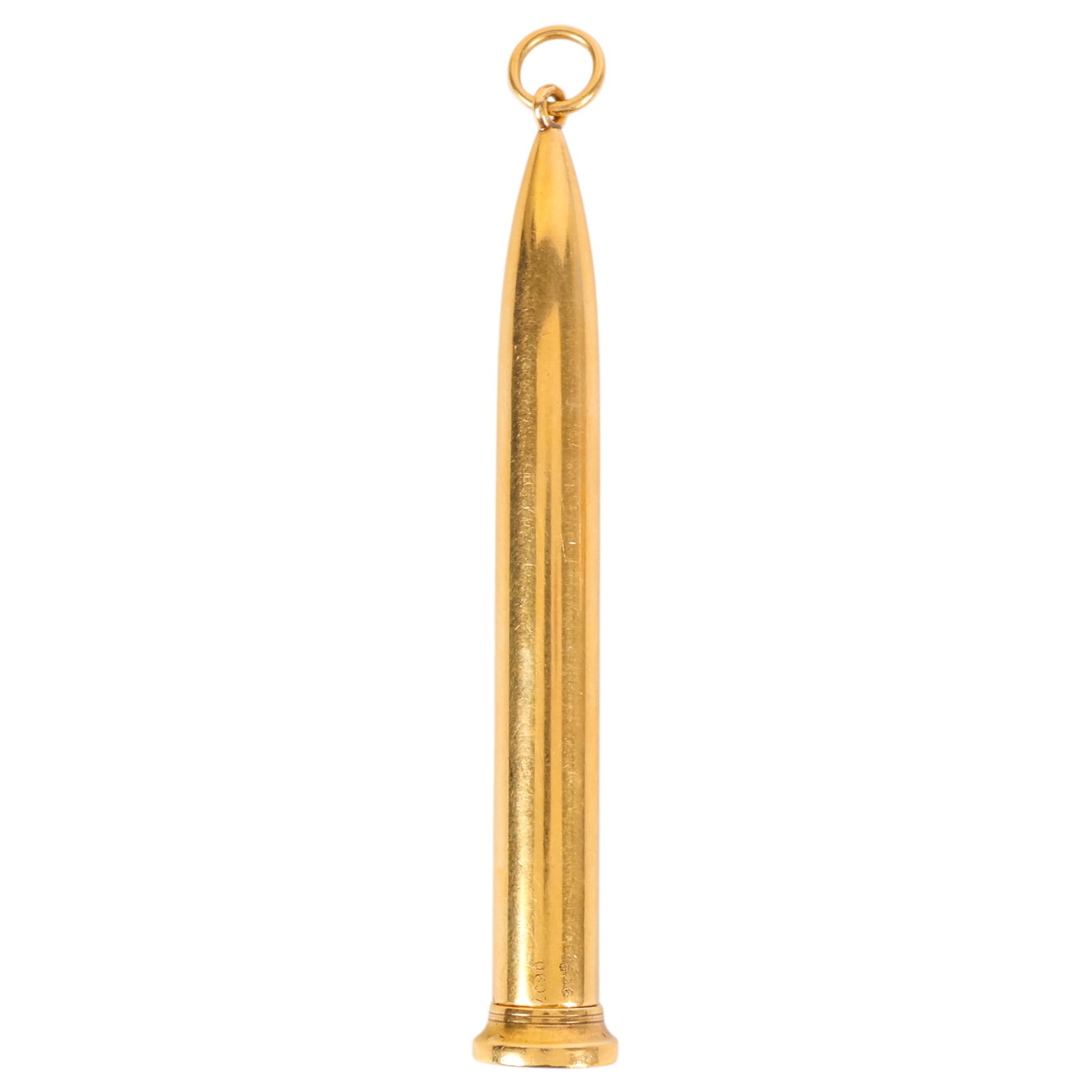 18k Gold Cartier Paris Dialing Wand and Pencil 29g: Cartier Paris 18K gold dialing wand and mechanical pencil set comprising an 18K yellow gold telescoping dialing wand with ribbed grip and a retractable mechanical pencil housed within the outer case, 