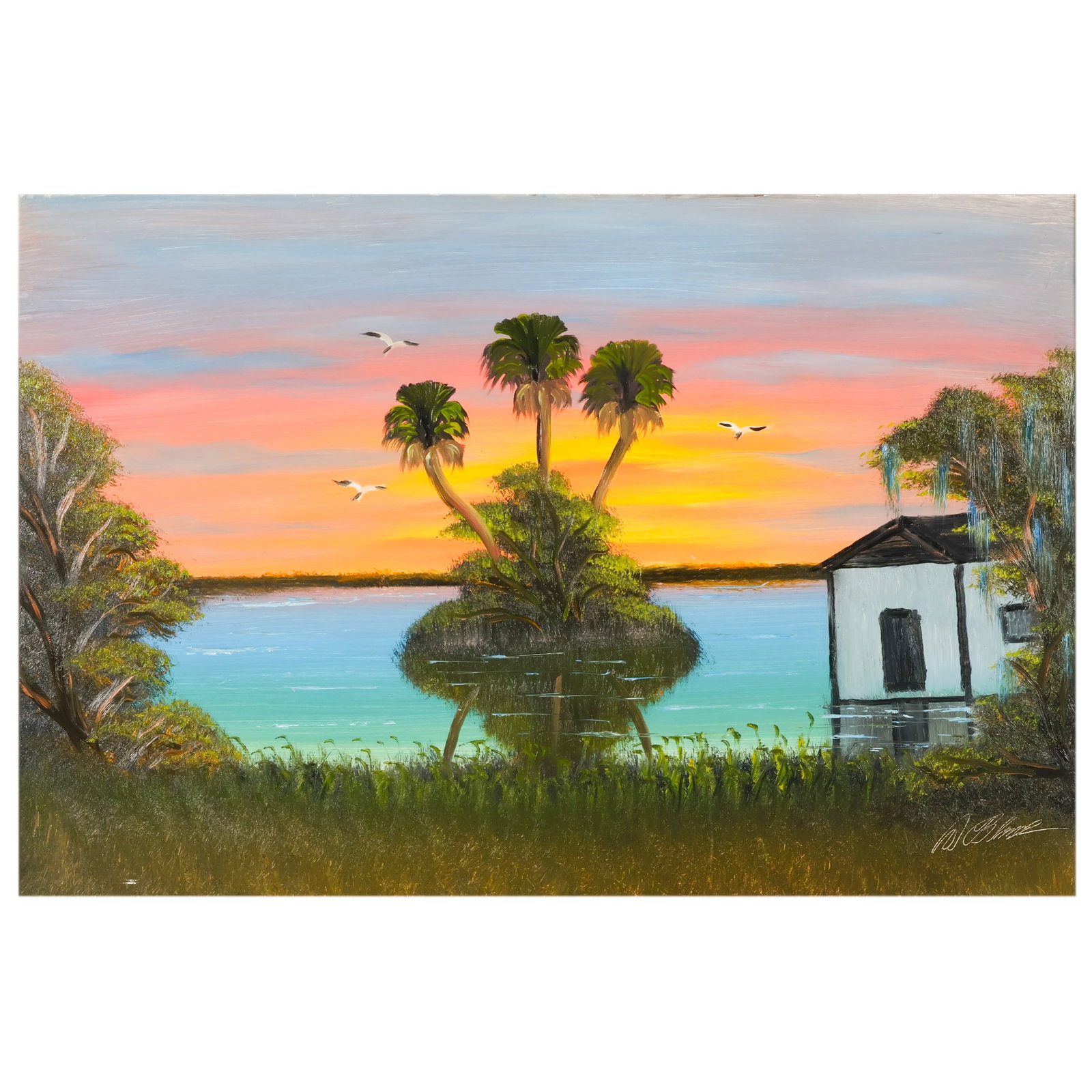 Al Black 1946-2025 Florida Highwayman Oil Painting (1 of 7)