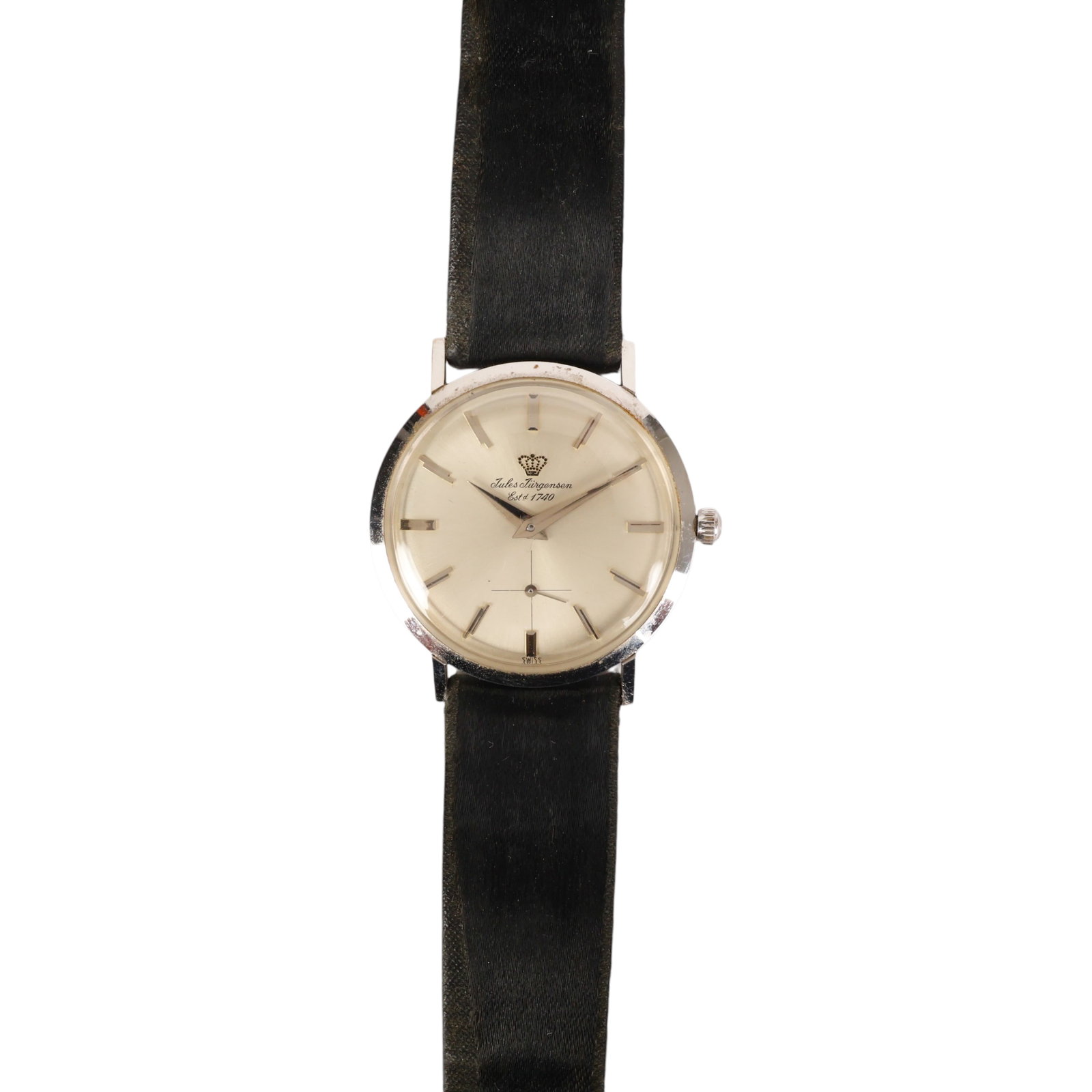 14k White Gold Vintage Jules Jergensen Dress Watch (1 of 8)