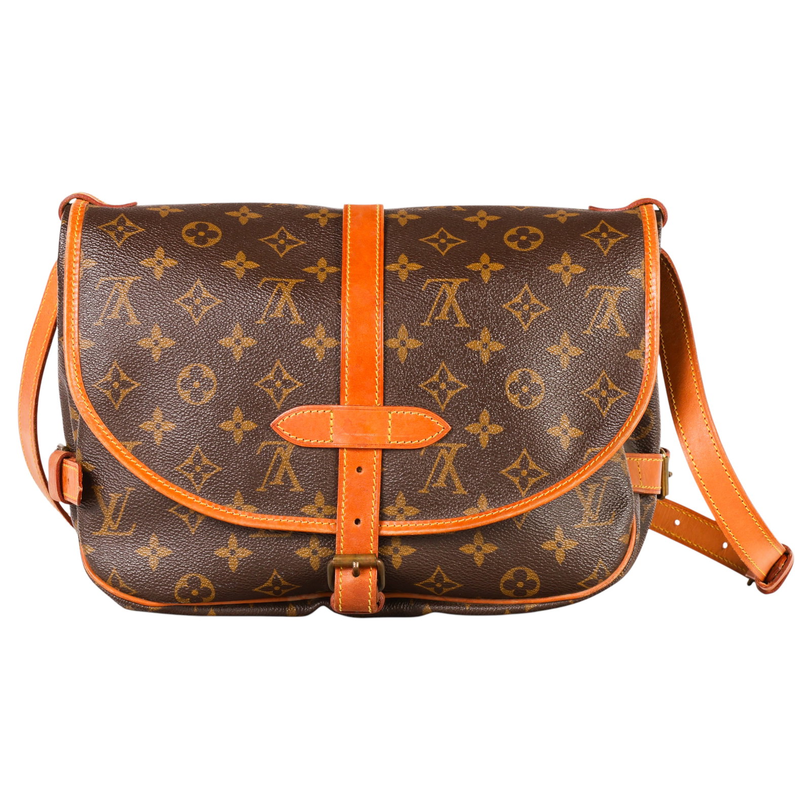 Louis Vuitton Monogram Saumur Messenger Purse Bag (1 of 8)