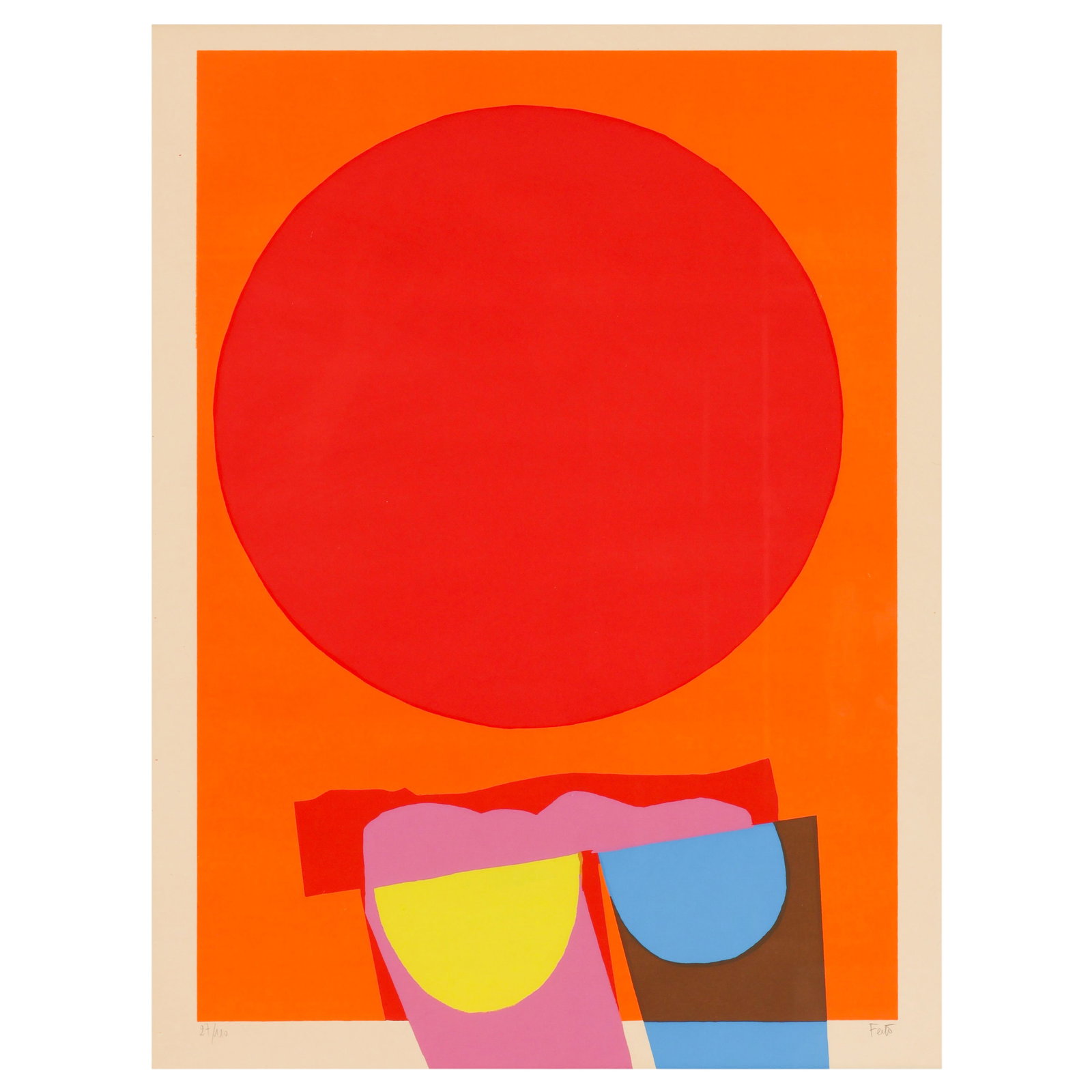 Luis Feito Lopez 1929-2021 Abstract Litho SIGNED (1 of 8)