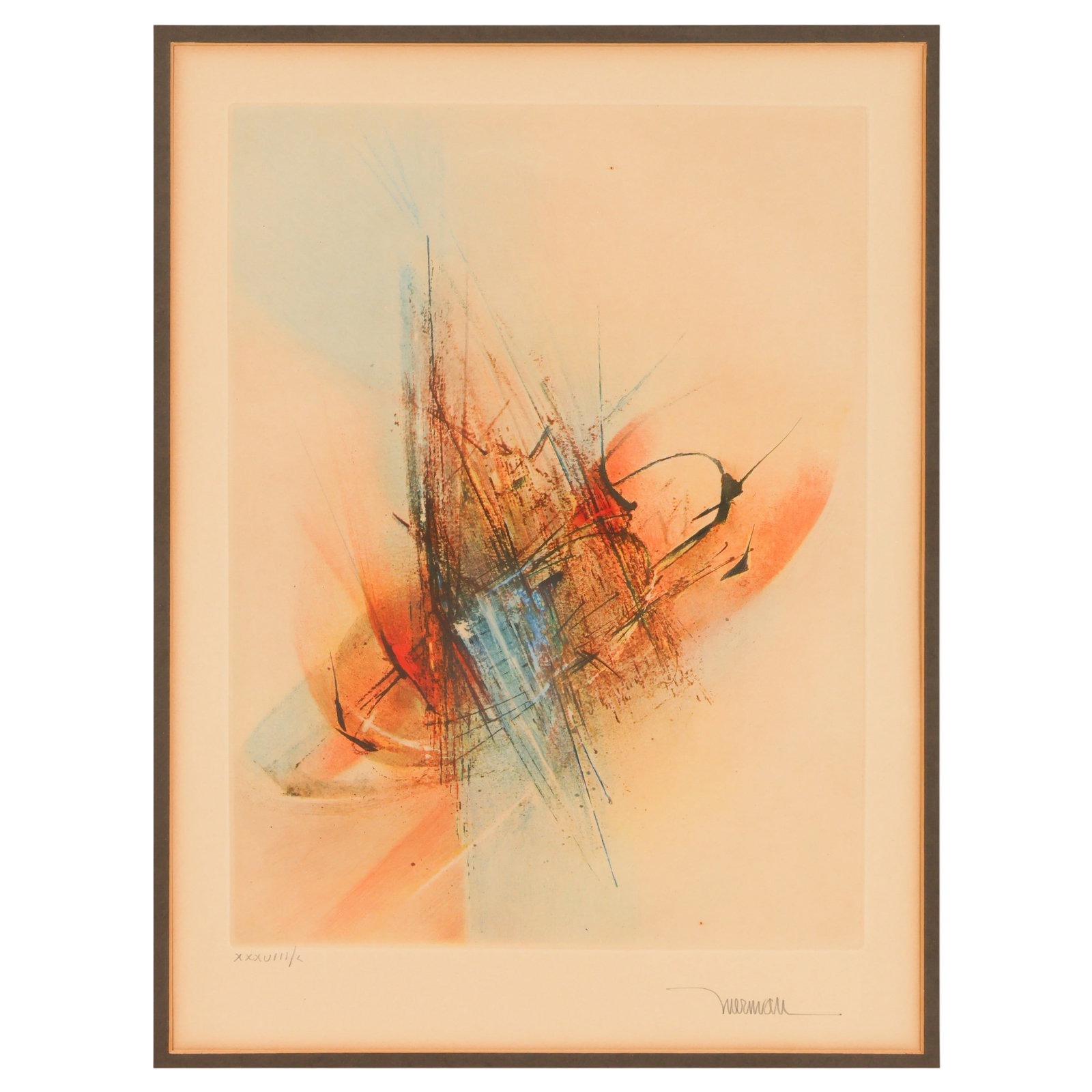 Leonardo Nierman 1932-2023 Abstractions III SIGNED (1 of 6)