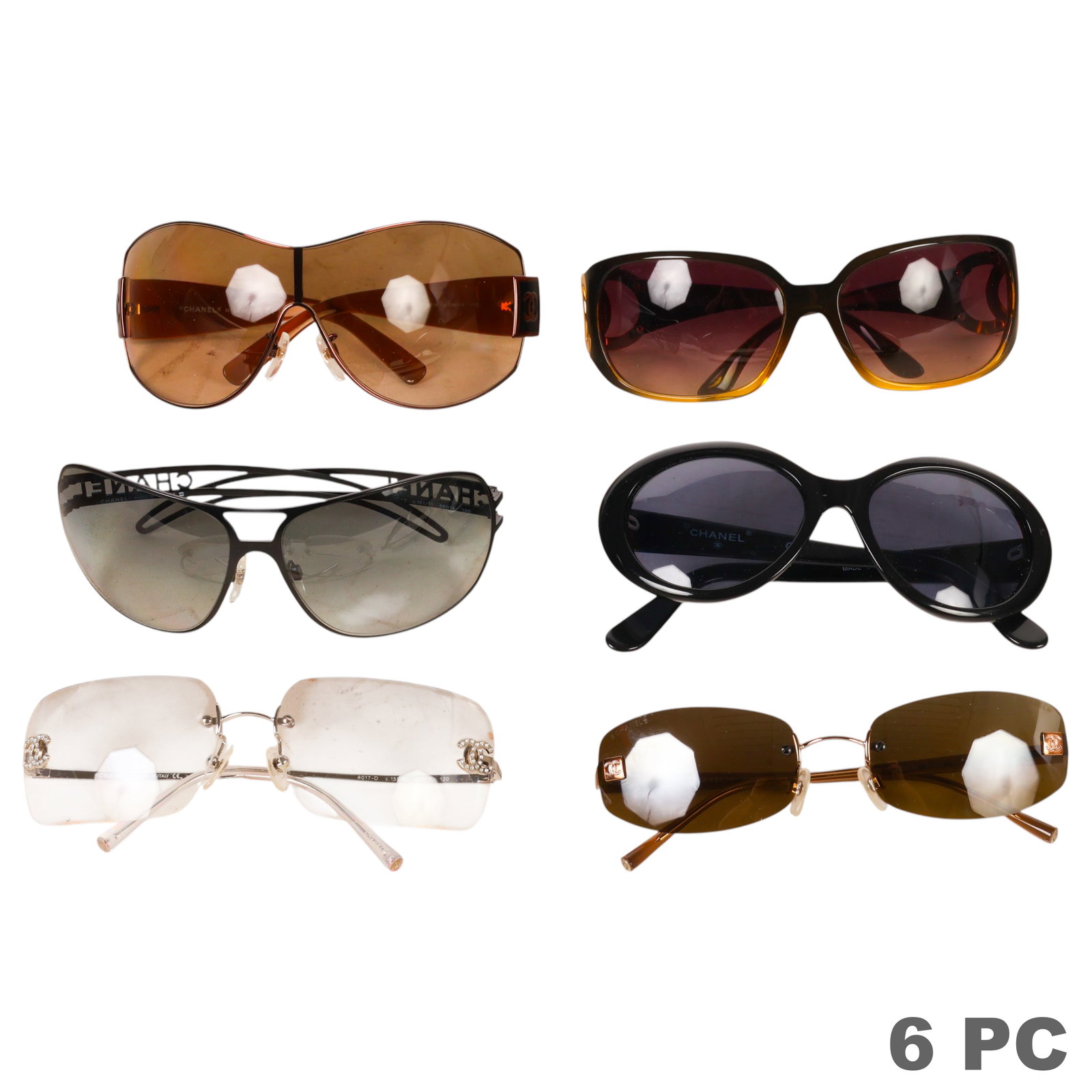 Chanel 6 PAIRS of Vintage Designer Sunglasses LOT (1 of 6)