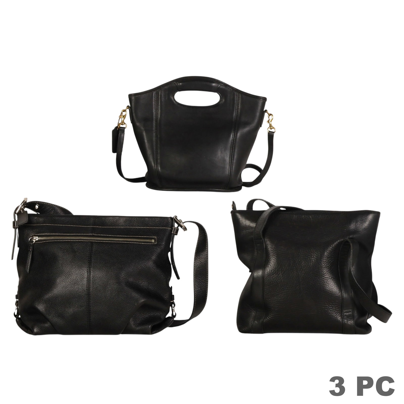 Coach Black Leather Purse Bag Handbags ESTATE LOT (1 of 6)